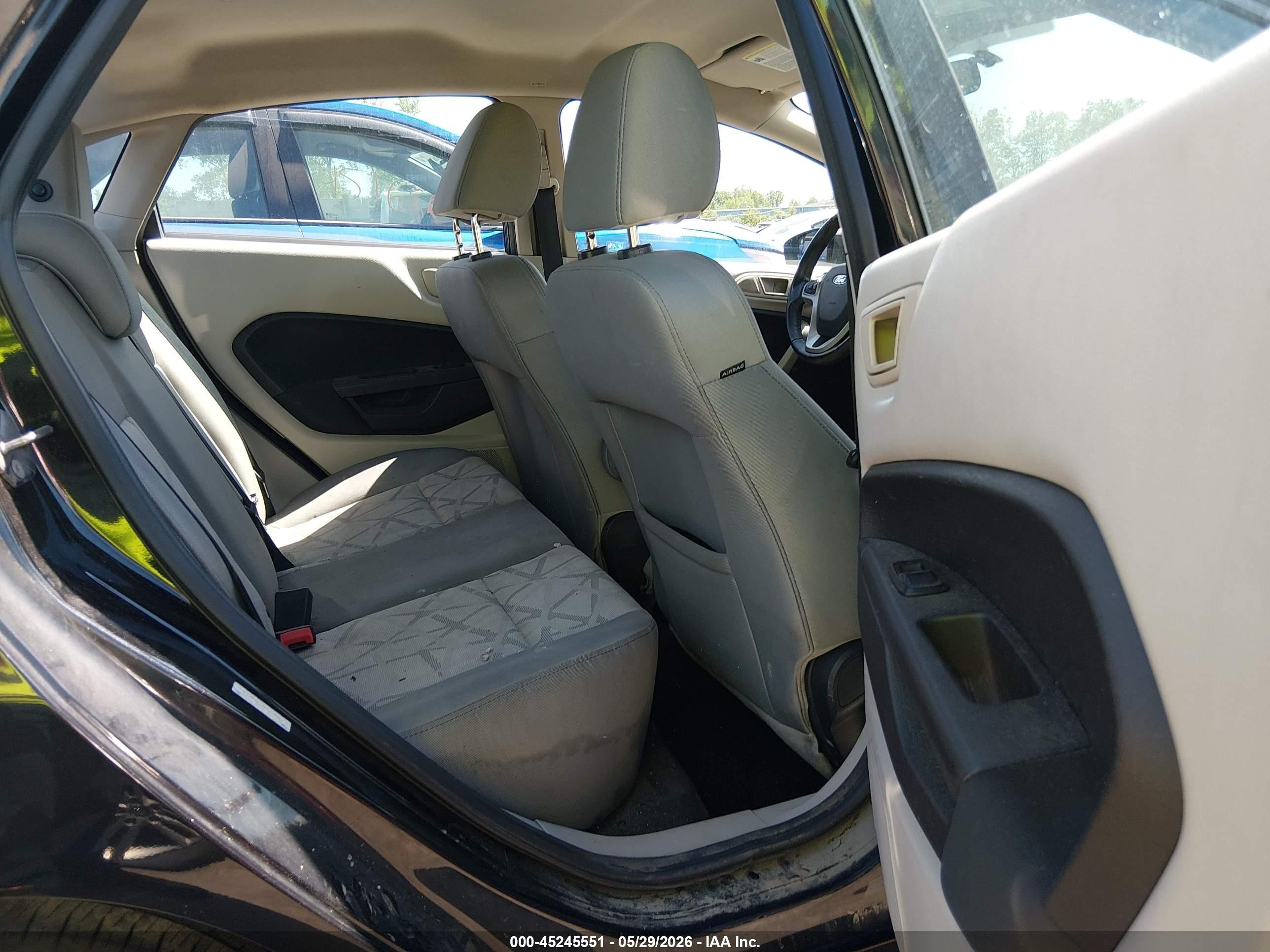 2013 Ford Fiesta Se Black vin: 3FADP4BJ1DM224834