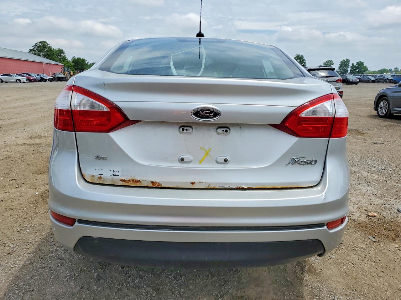 2014 Ford Fiesta Se Silver vin: 3FADP4BJ1EM105649