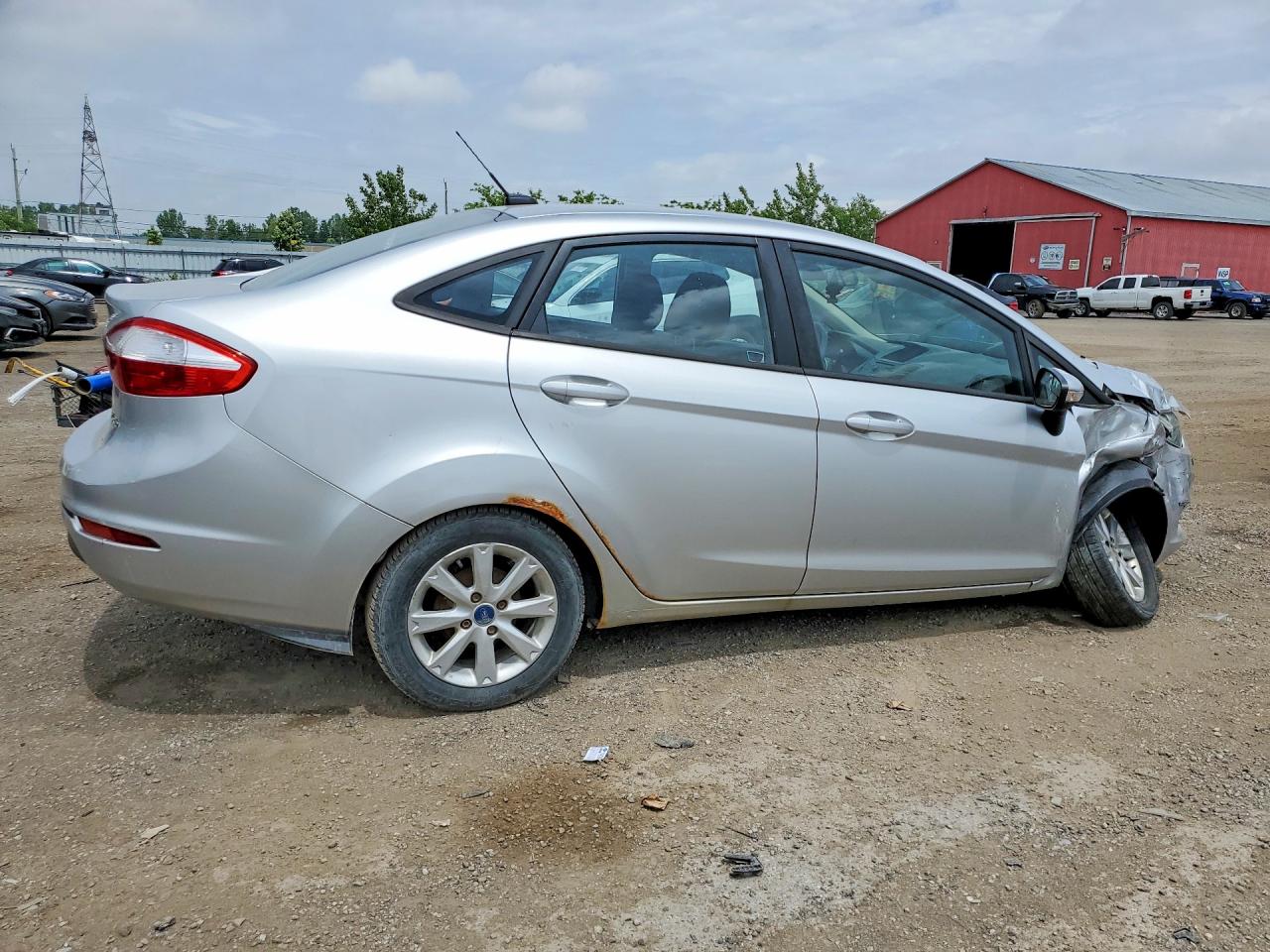 2014 Ford Fiesta Se Silver vin: 3FADP4BJ1EM105649