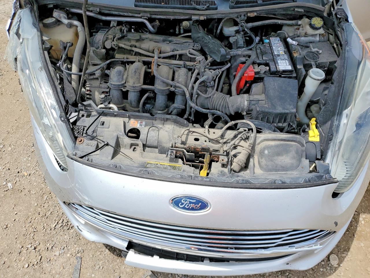 2014 Ford Fiesta Se Silver vin: 3FADP4BJ1EM105649