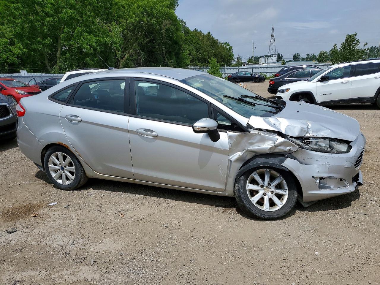 2014 Ford Fiesta Se Silver vin: 3FADP4BJ1EM105649