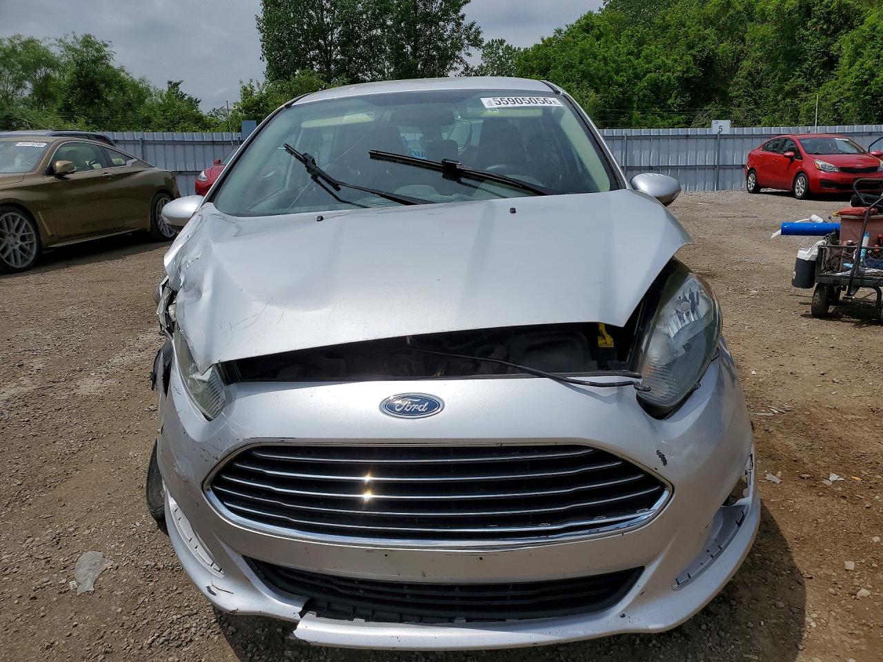 2014 Ford Fiesta Se Silver vin: 3FADP4BJ1EM105649