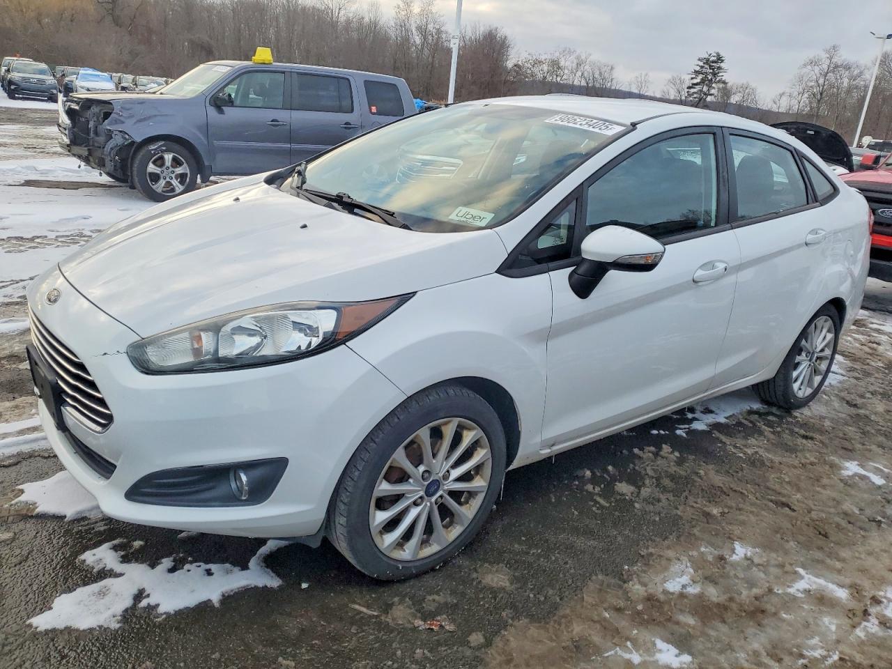 2014 Ford Fiesta Se White vin: 3FADP4BJ1EM105960