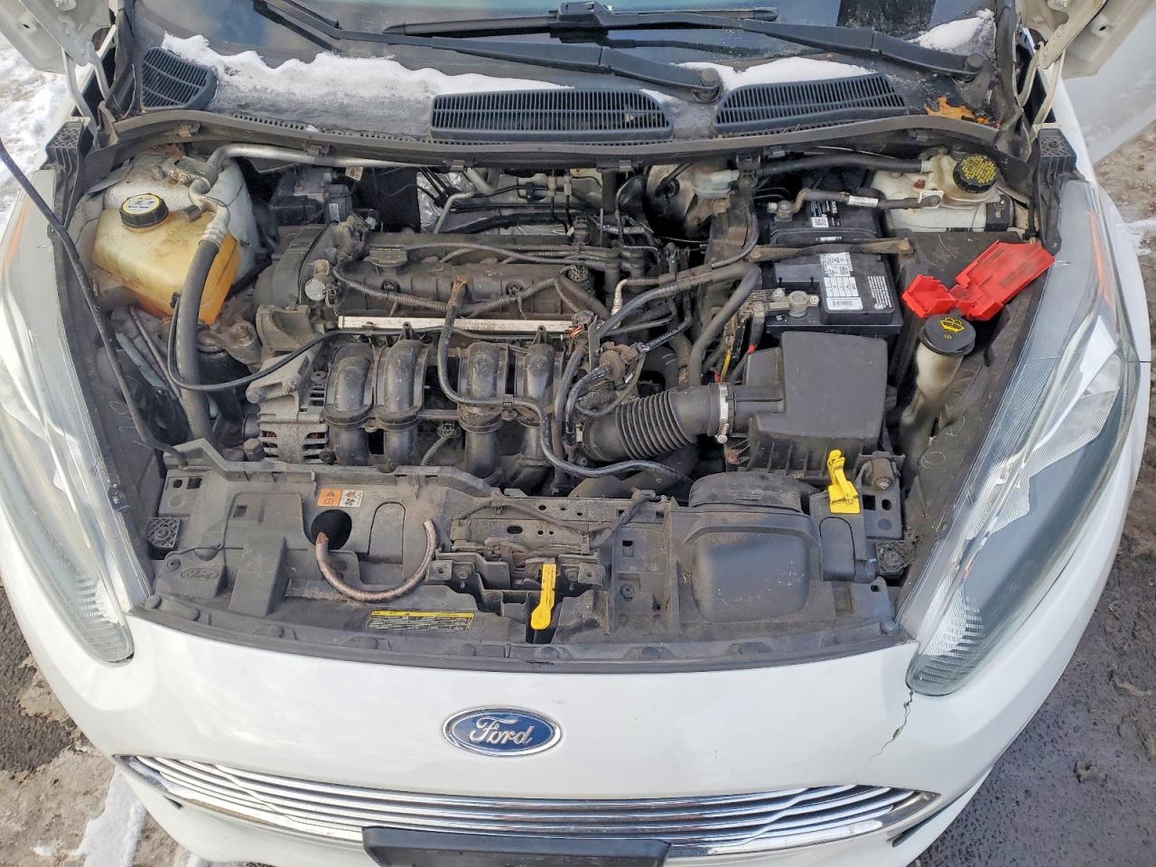 2014 Ford Fiesta Se White vin: 3FADP4BJ1EM105960