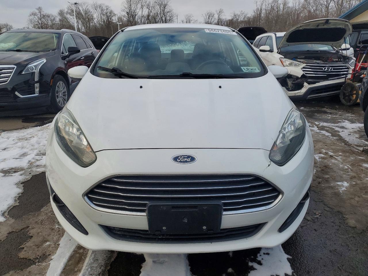 2014 Ford Fiesta Se White vin: 3FADP4BJ1EM105960