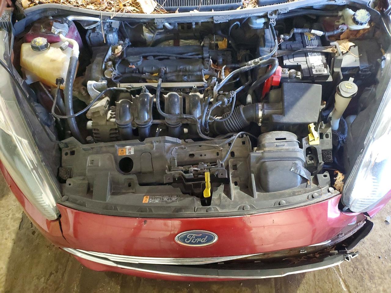 2014 Ford Fiesta Se Burgundy vin: 3FADP4BJ1EM139199