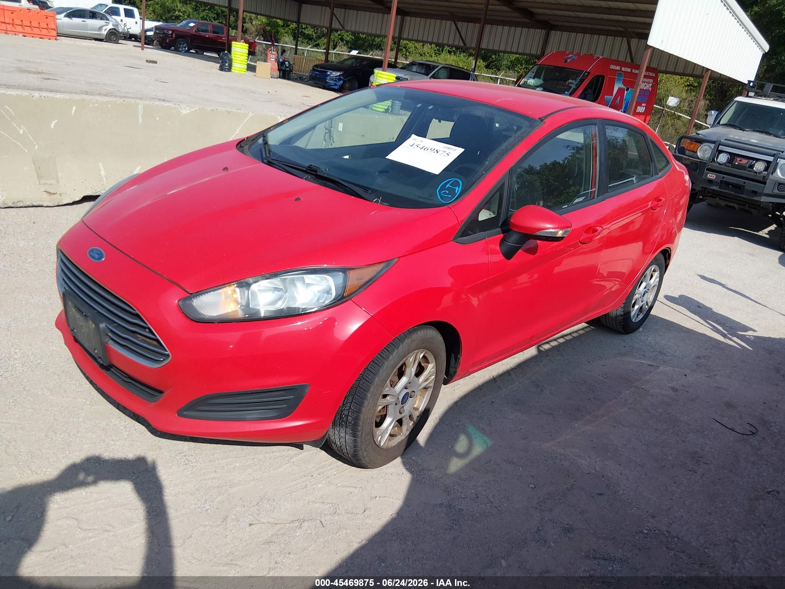 2014 Ford Fiesta Se Red vin: 3FADP4BJ1EM153636