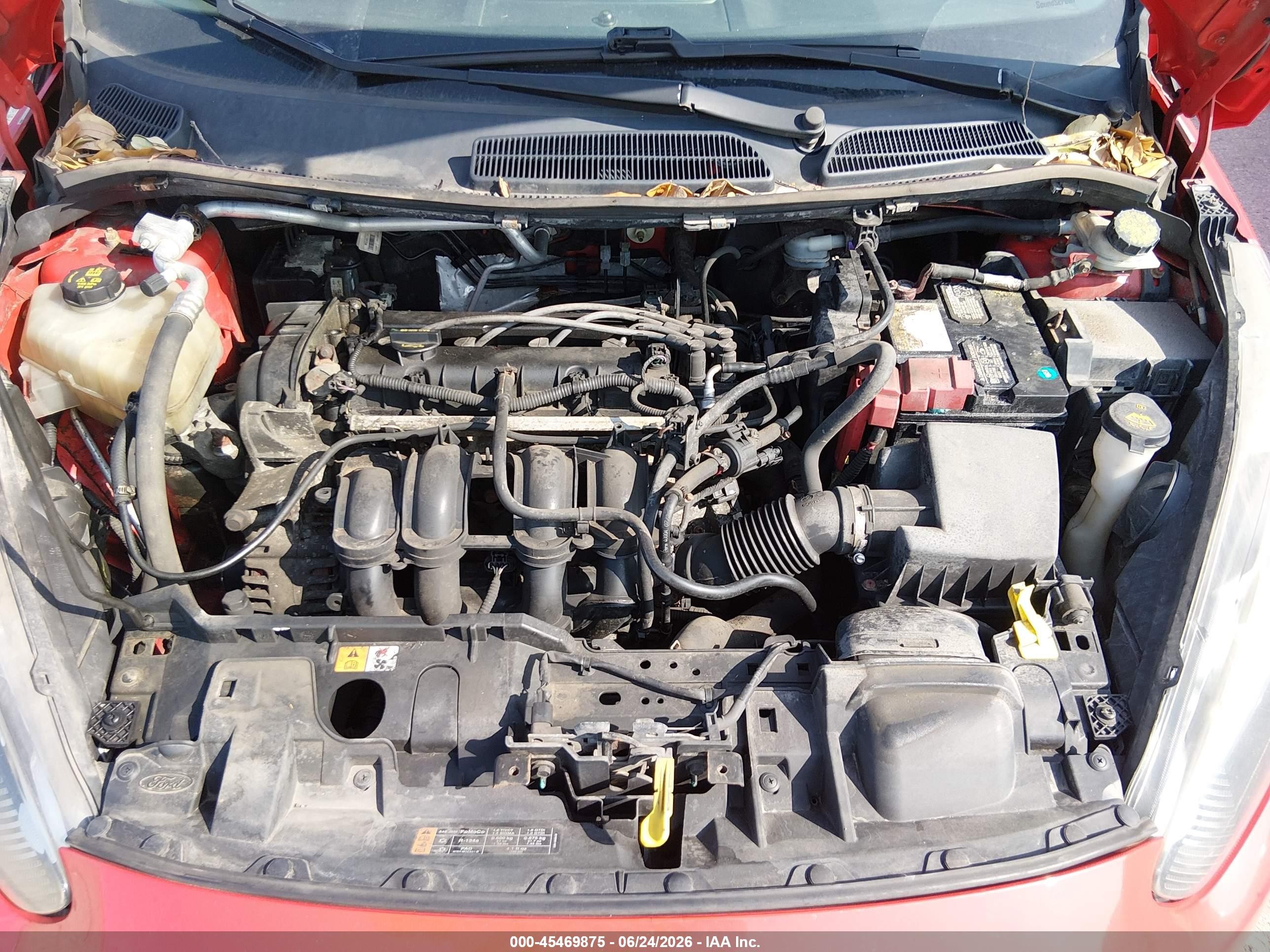 2014 Ford Fiesta Se Red vin: 3FADP4BJ1EM153636