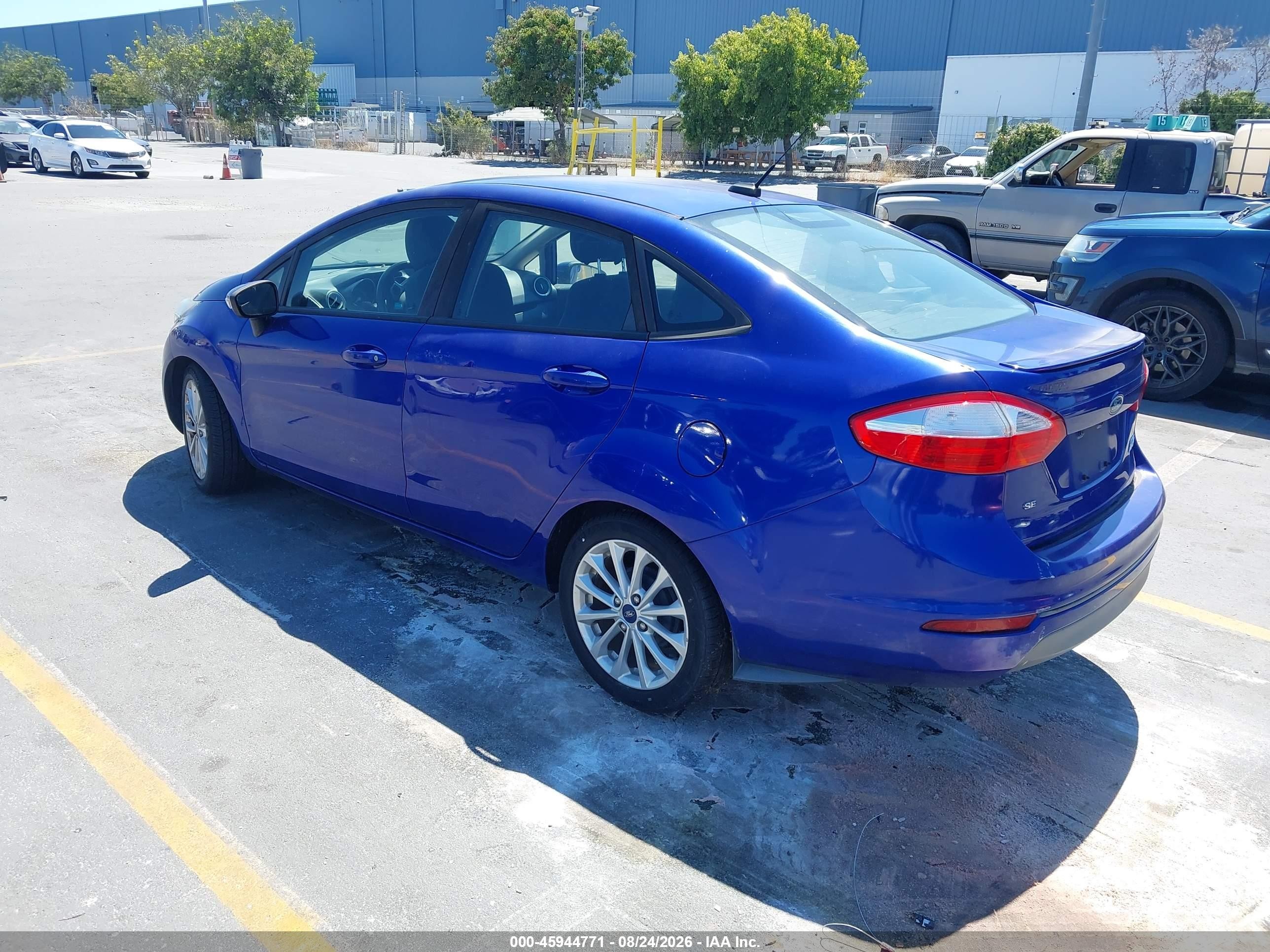 2014 Ford Fiesta Se Blue vin: 3FADP4BJ1EM154298