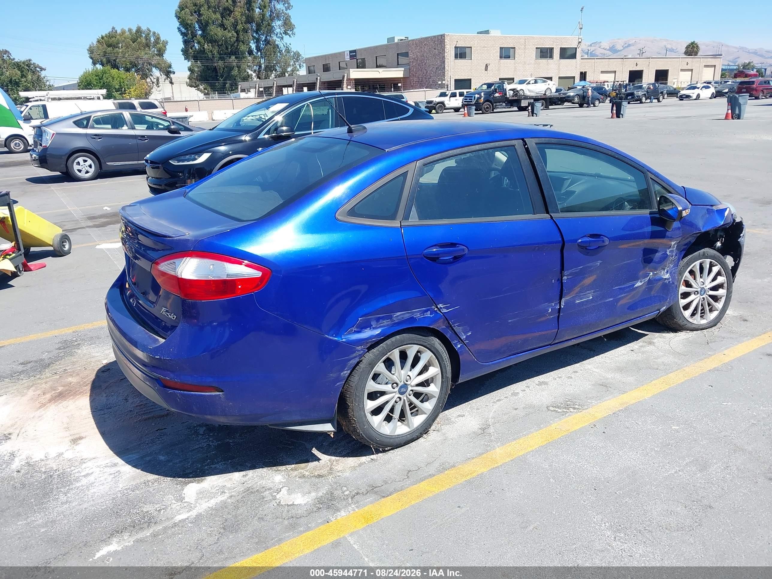 2014 Ford Fiesta Se Blue vin: 3FADP4BJ1EM154298