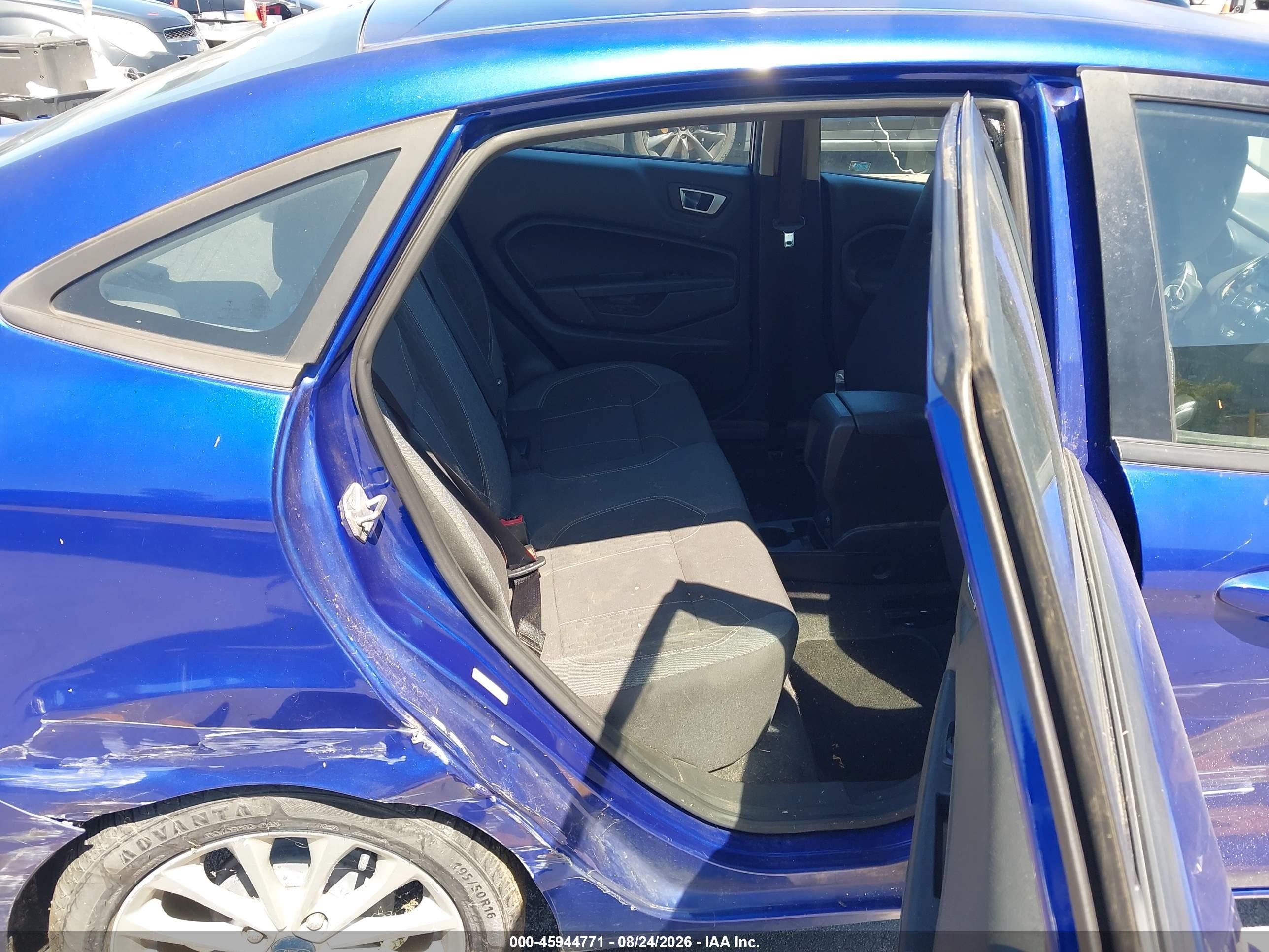 2014 Ford Fiesta Se Blue vin: 3FADP4BJ1EM154298