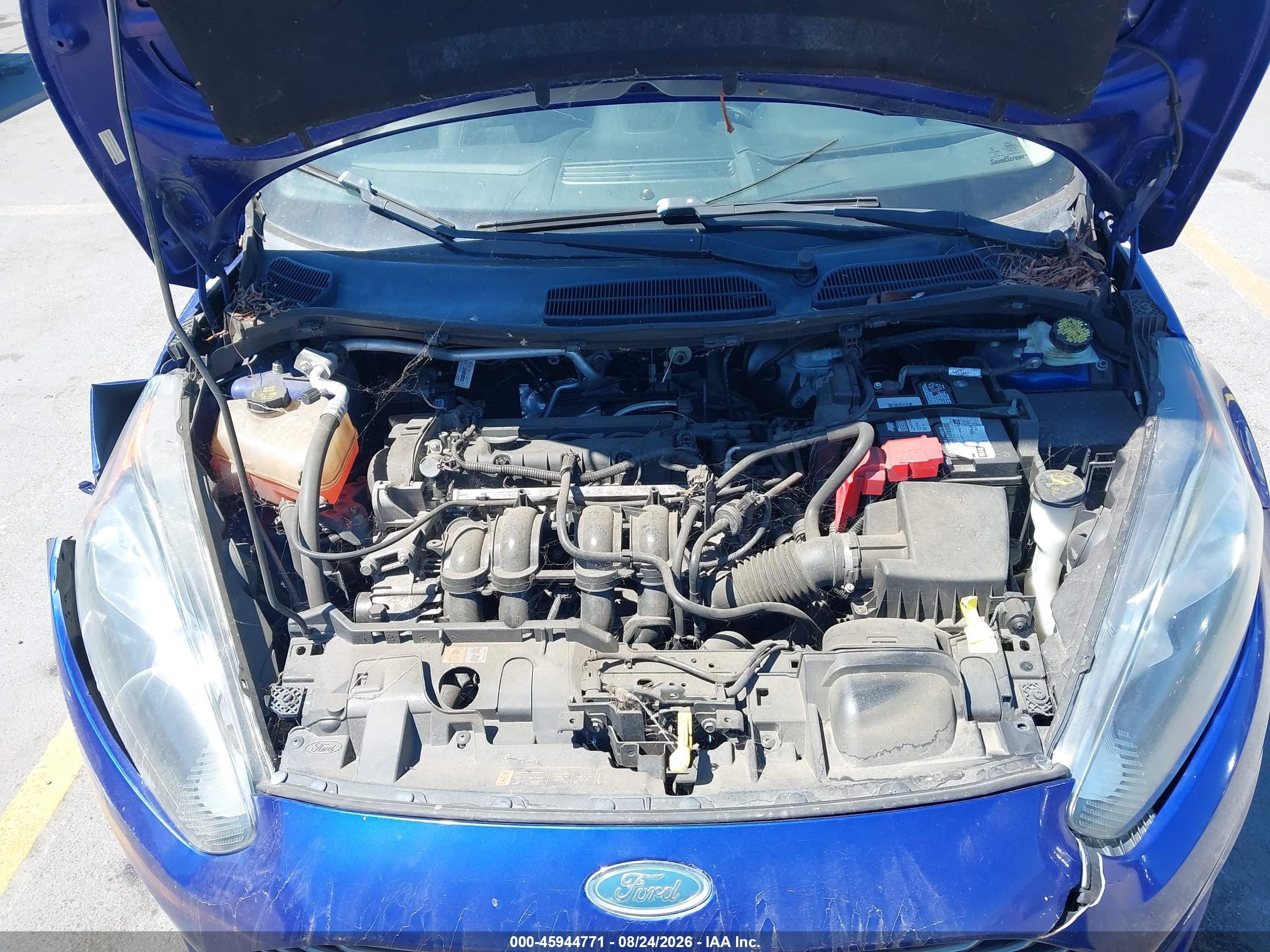 2014 Ford Fiesta Se Blue vin: 3FADP4BJ1EM154298