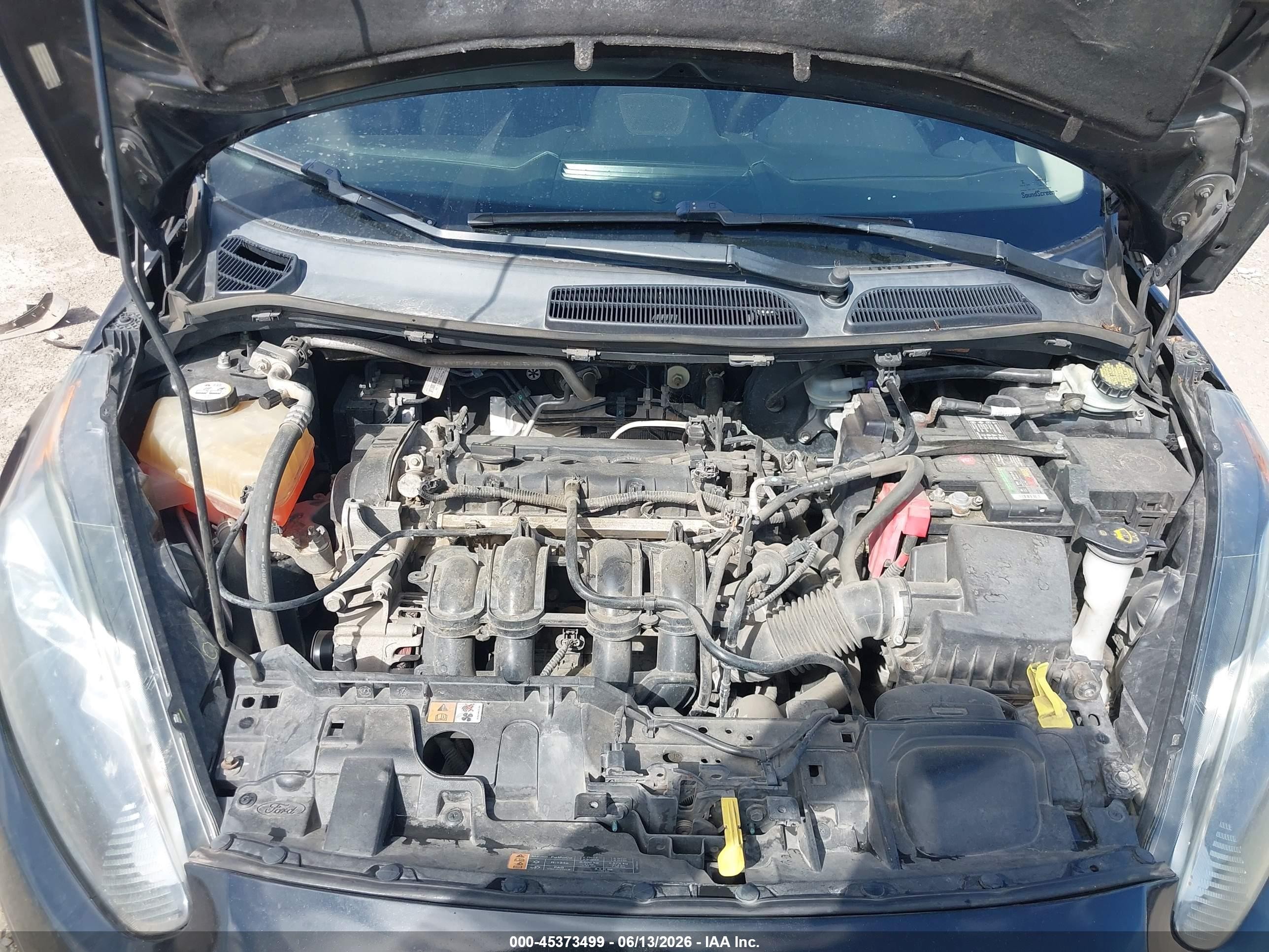 2014 Ford Fiesta Se Black vin: 3FADP4BJ1EM179945