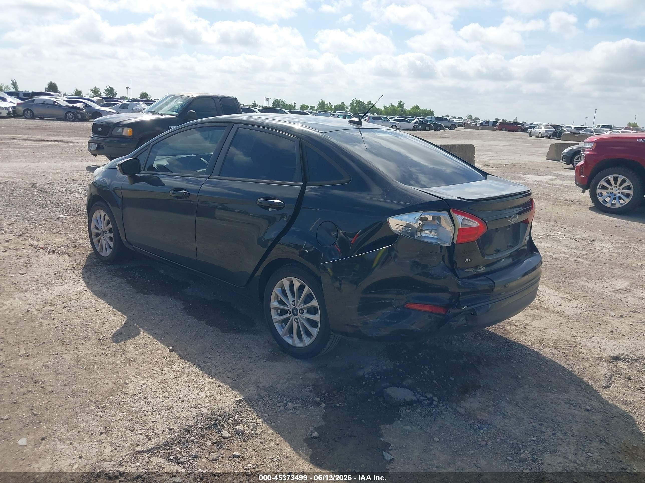 2014 Ford Fiesta Se Black vin: 3FADP4BJ1EM179945