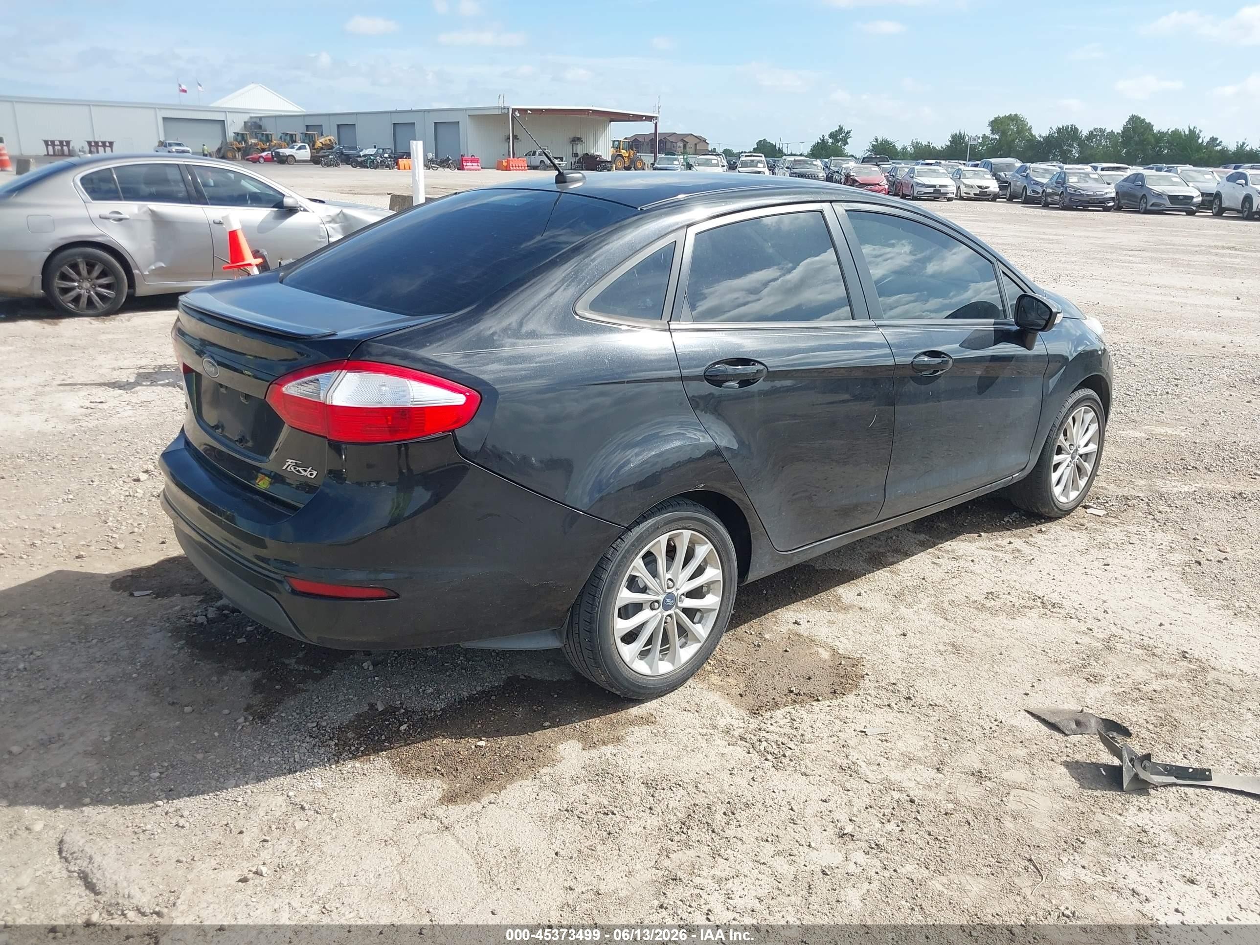 2014 Ford Fiesta Se Black vin: 3FADP4BJ1EM179945