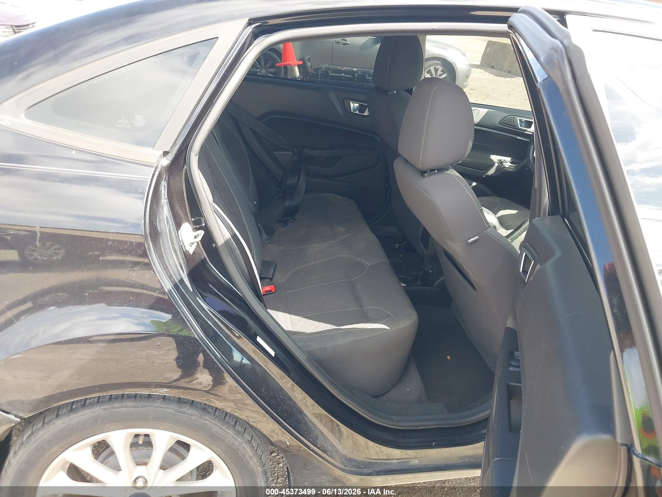 2014 Ford Fiesta Se Black vin: 3FADP4BJ1EM179945