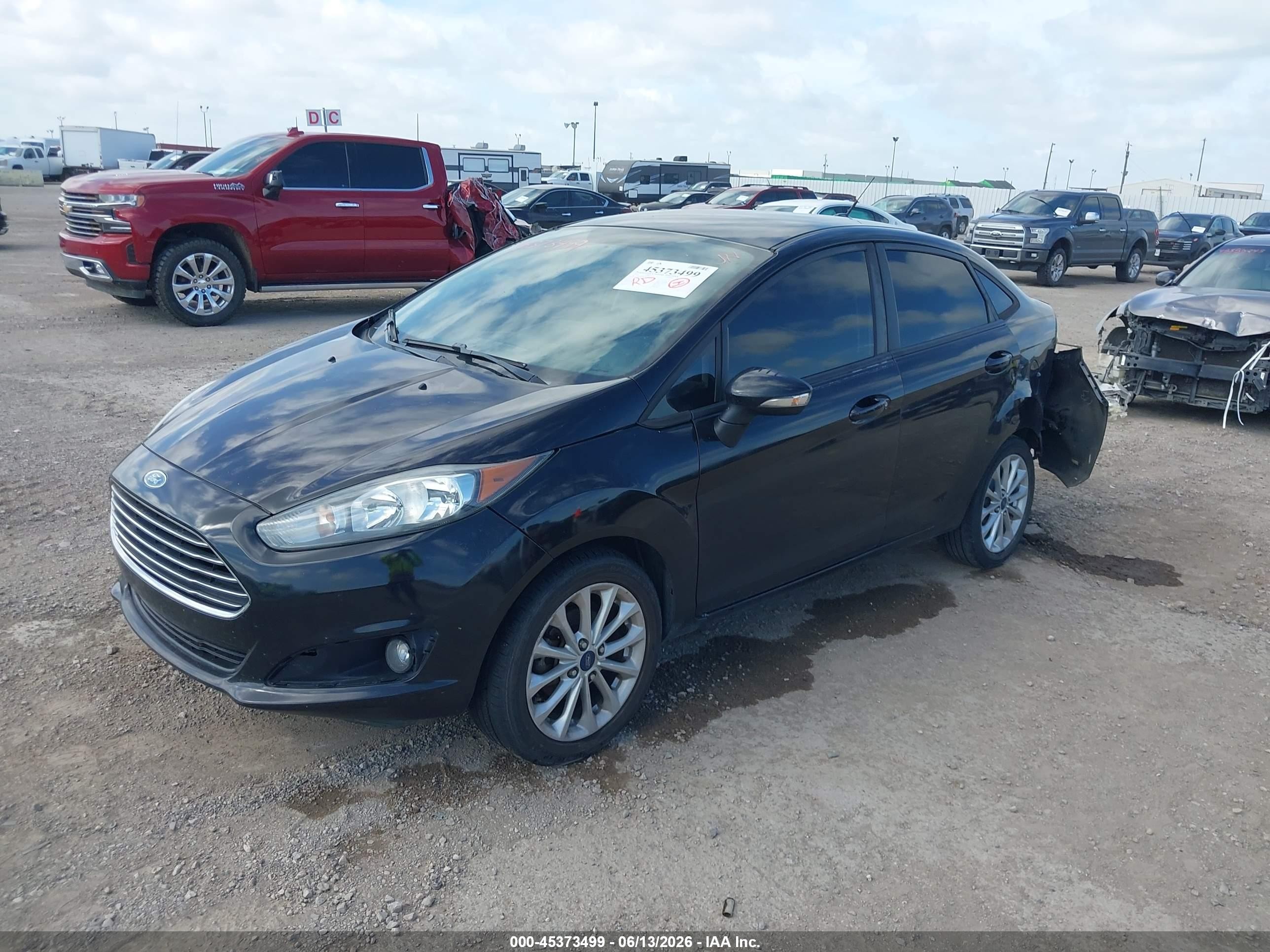 2014 Ford Fiesta Se Black vin: 3FADP4BJ1EM179945