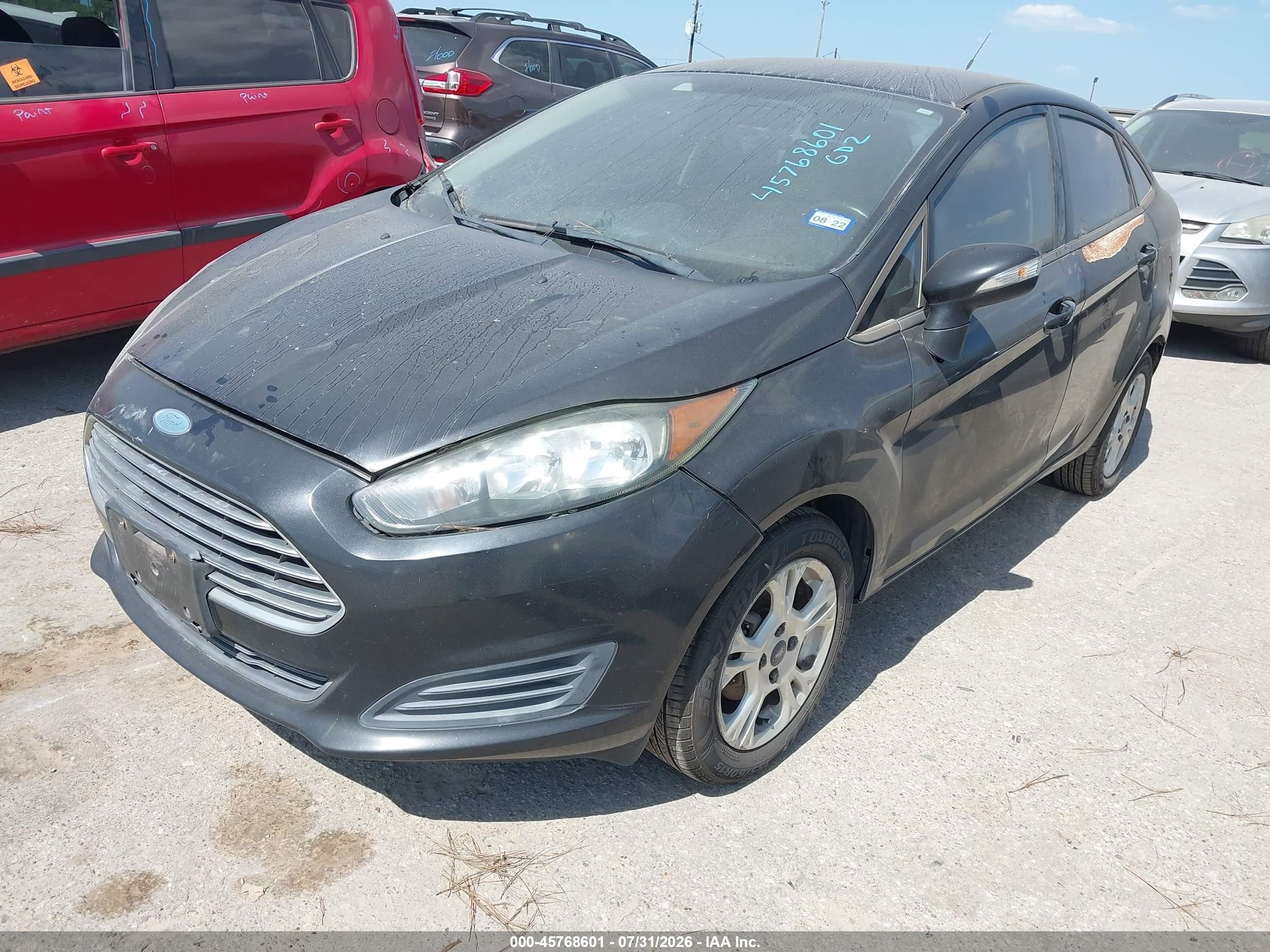 2014 Ford Fiesta Se Черный vin: 3FADP4BJ1EM195725
