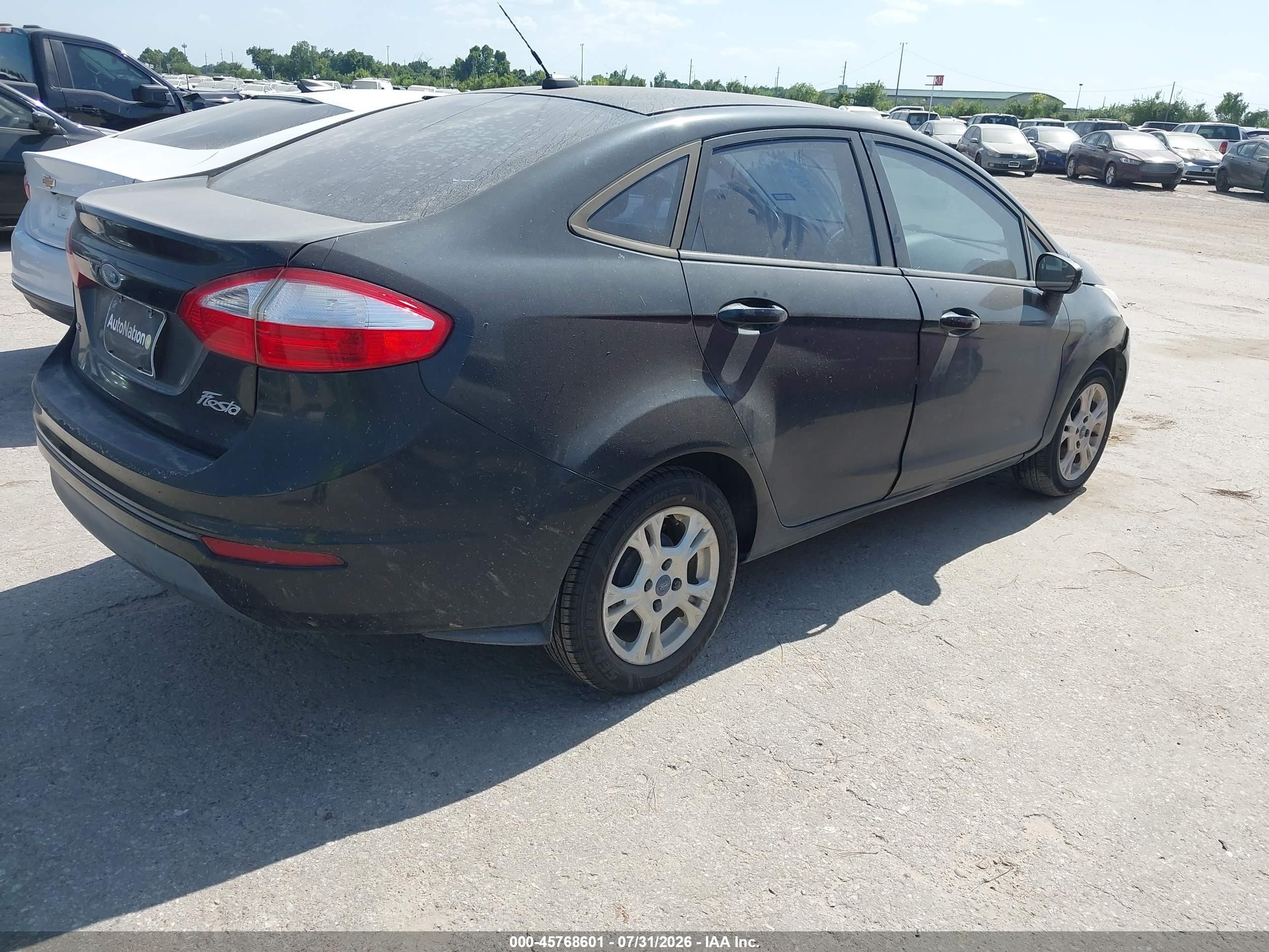 2014 Ford Fiesta Se Черный vin: 3FADP4BJ1EM195725