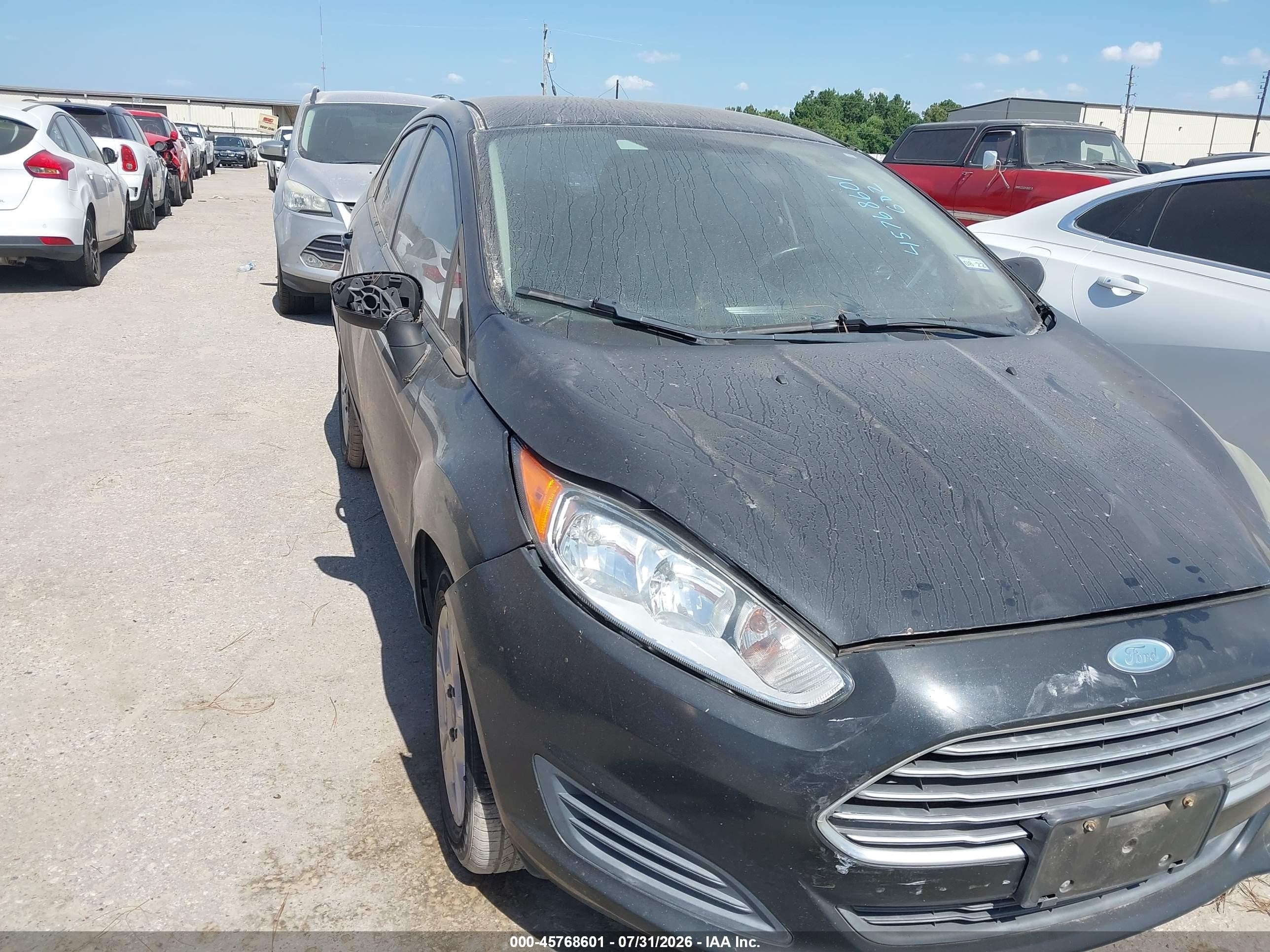 2014 Ford Fiesta Se Черный vin: 3FADP4BJ1EM195725