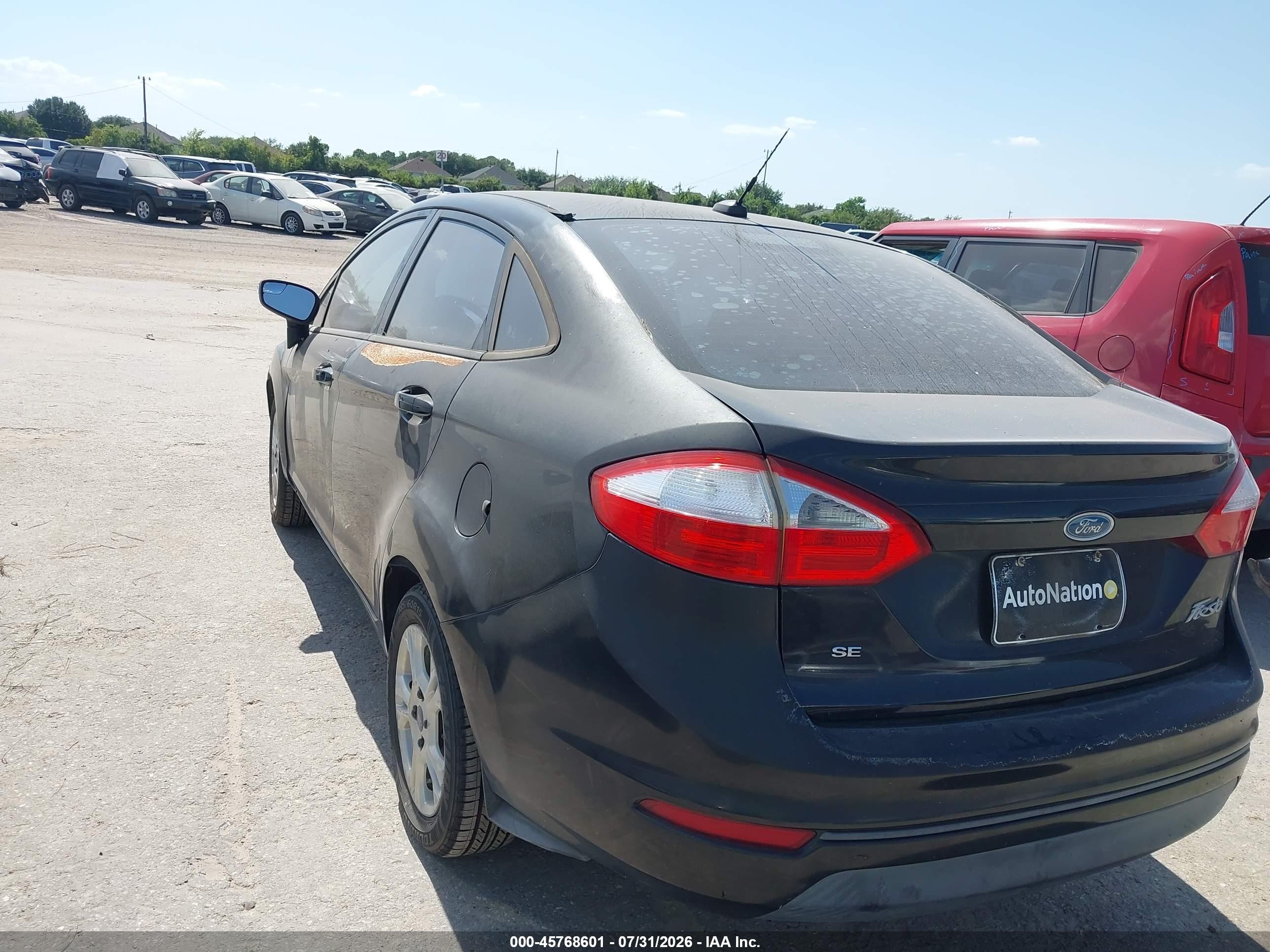2014 Ford Fiesta Se Черный vin: 3FADP4BJ1EM195725