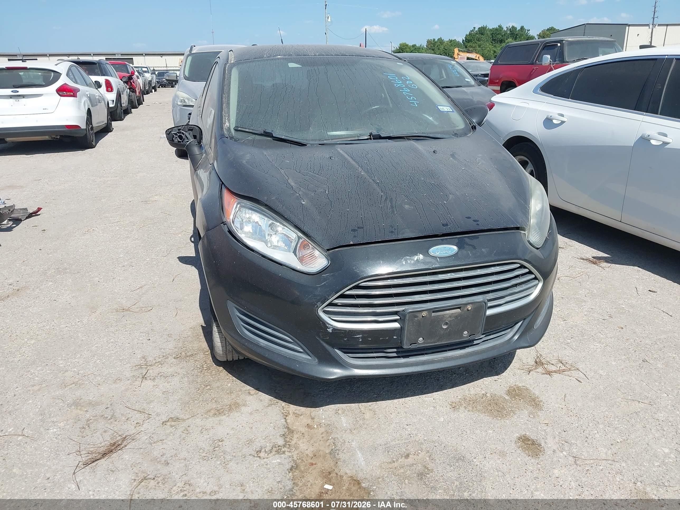 2014 Ford Fiesta Se Черный vin: 3FADP4BJ1EM195725