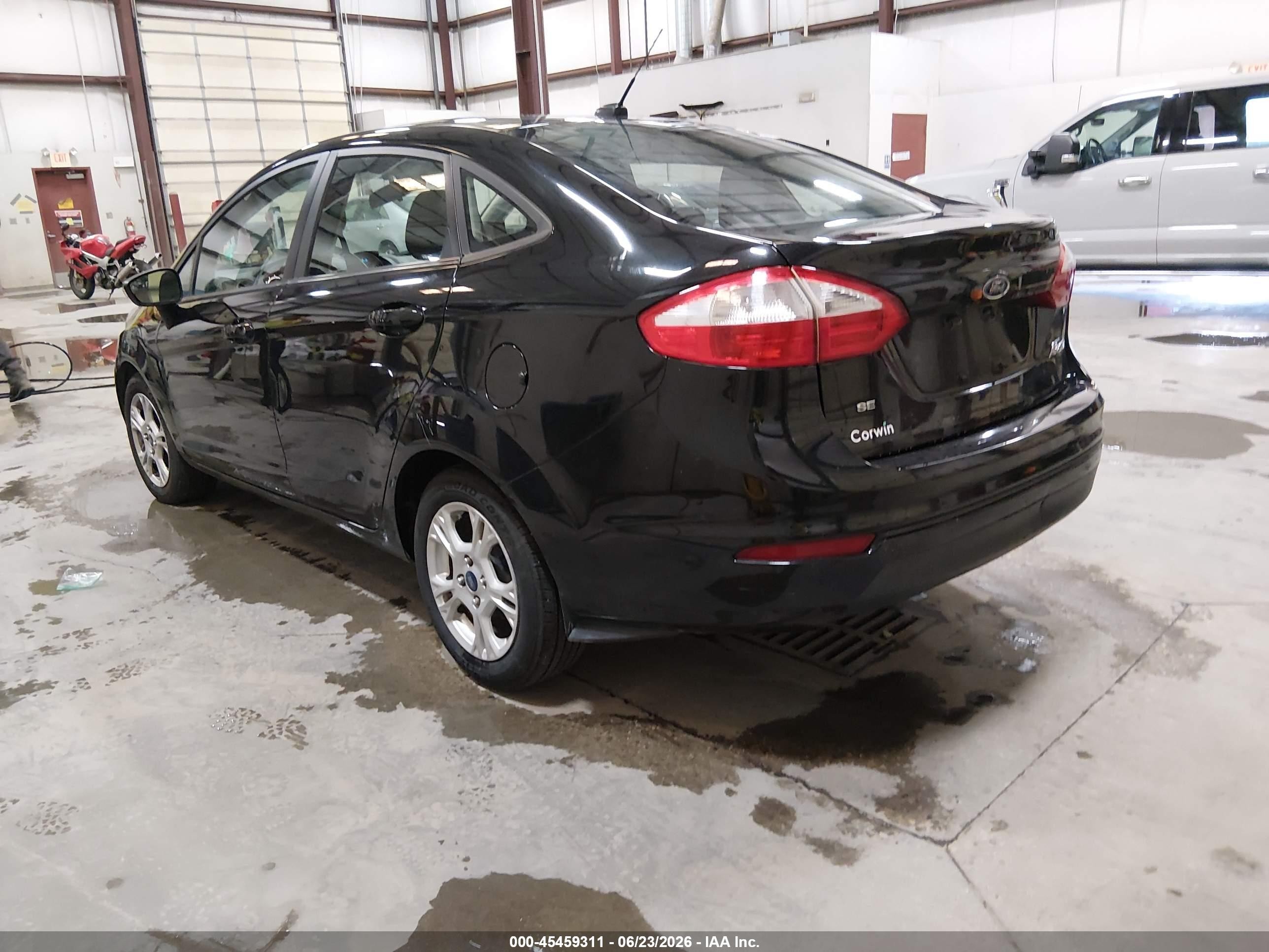 2014 Ford Fiesta Se Black vin: 3FADP4BJ1EM207369