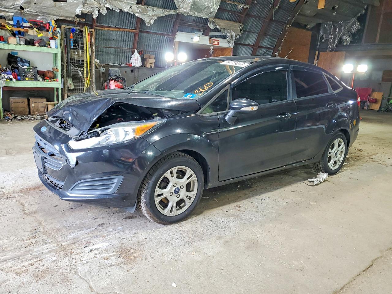 2014 Ford Fiesta Se Black vin: 3FADP4BJ1EM232577