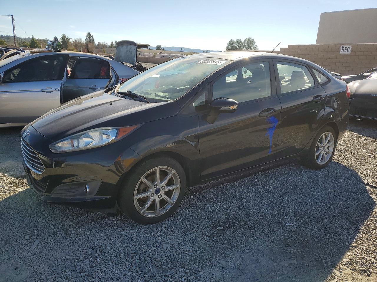 2014 Ford Fiesta Se Black vin: 3FADP4BJ1EM233227