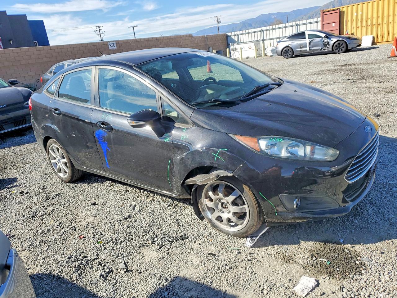 2014 Ford Fiesta Se Black vin: 3FADP4BJ1EM233227