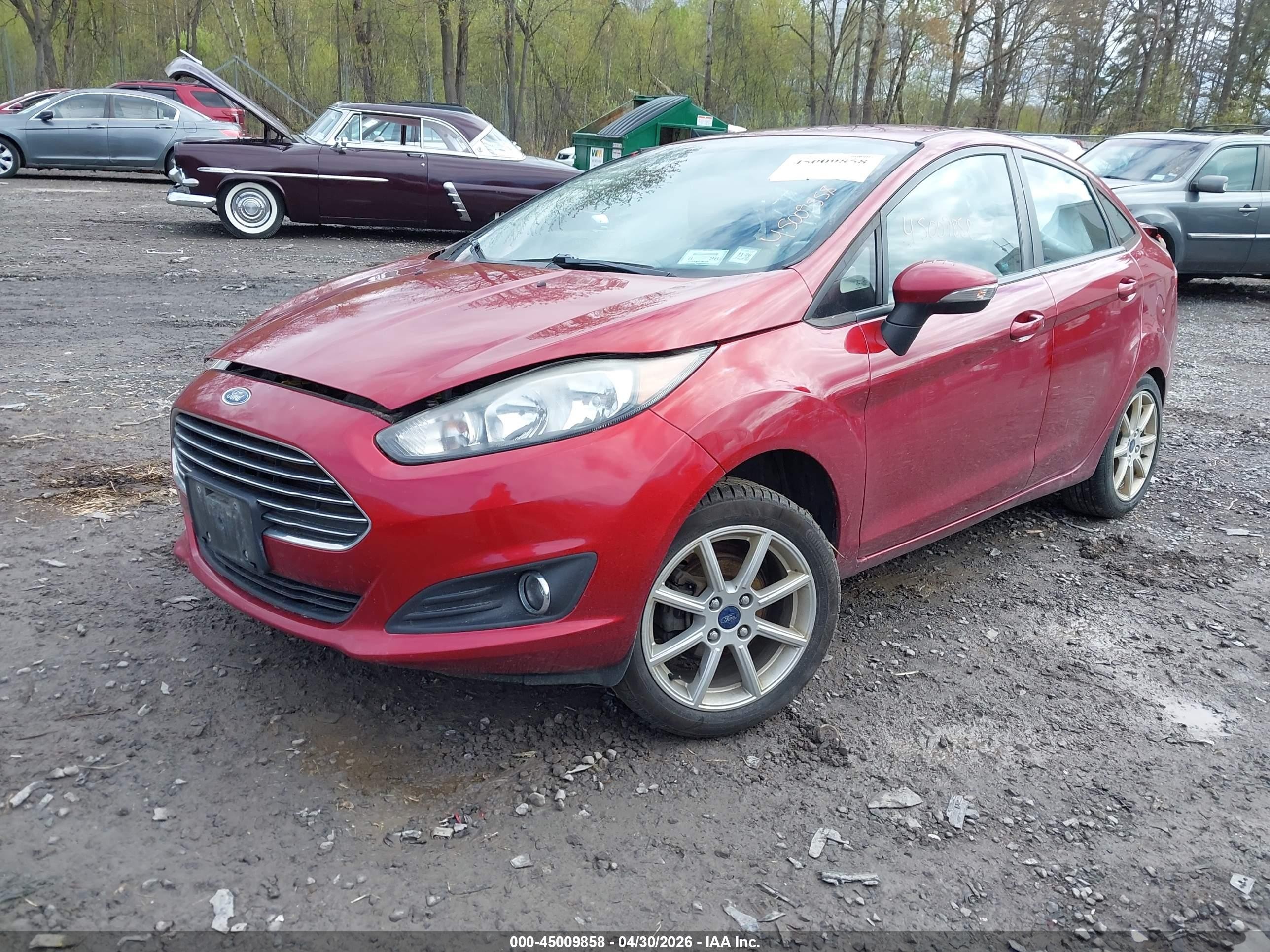 2014 Ford Fiesta Se Red vin: 3FADP4BJ1EM234054
