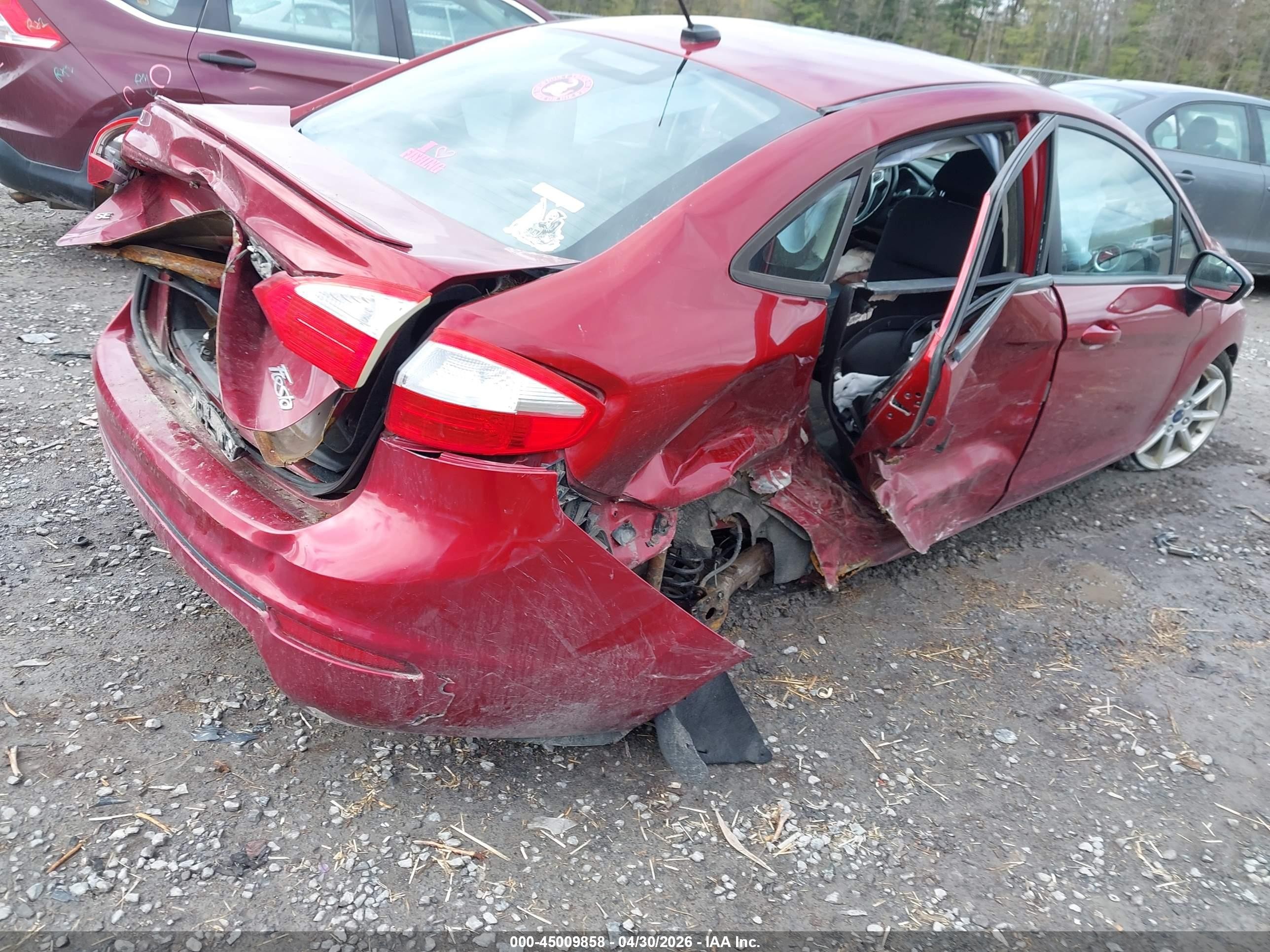 2014 Ford Fiesta Se Red vin: 3FADP4BJ1EM234054