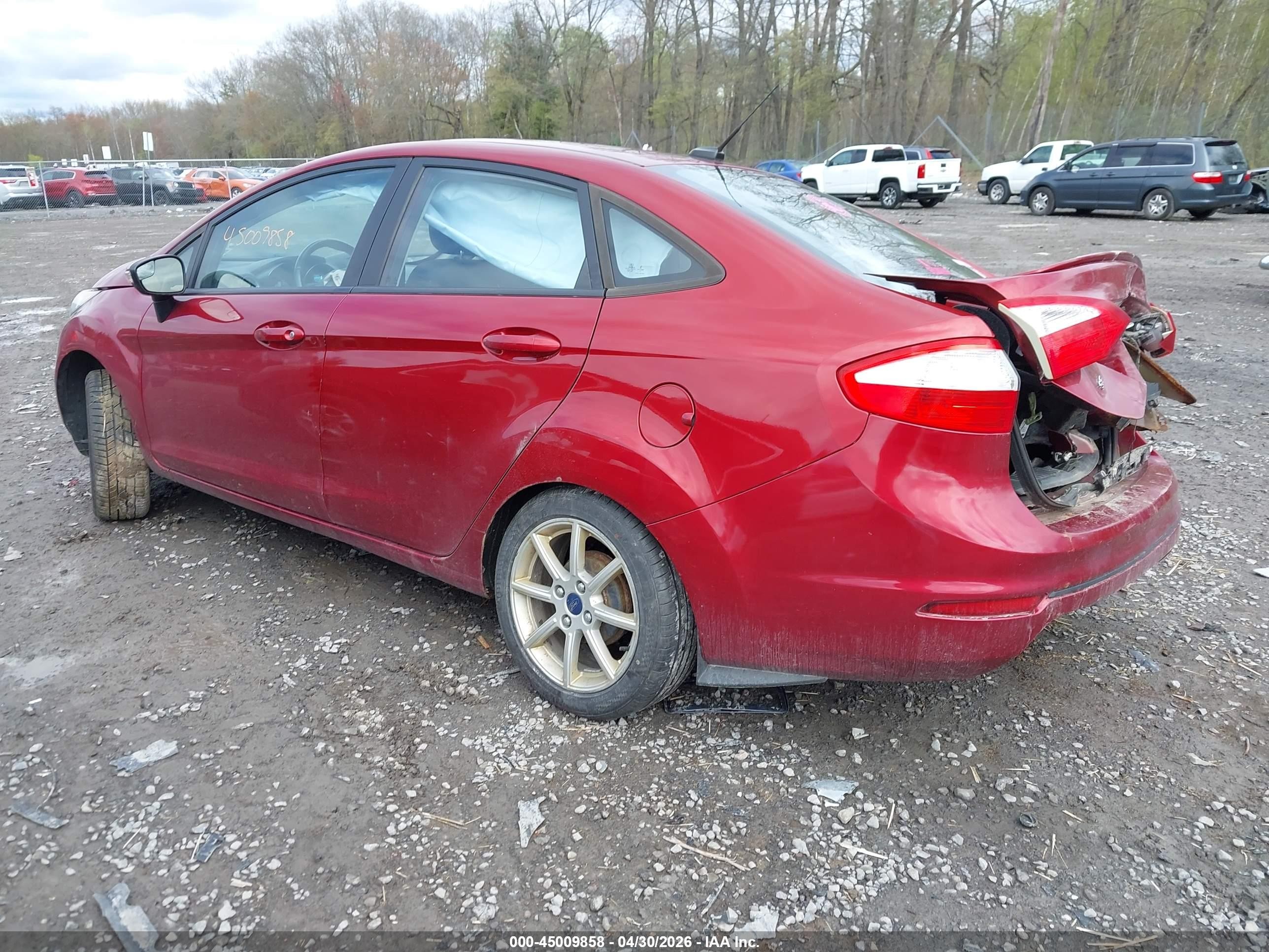 2014 Ford Fiesta Se Red vin: 3FADP4BJ1EM234054