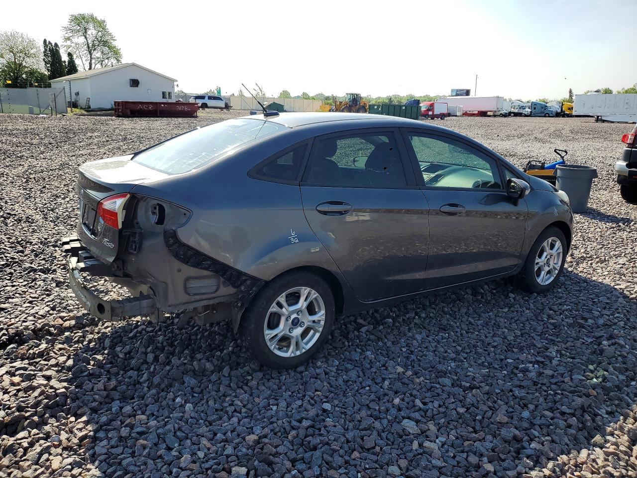 2015 Ford Fiesta Se Gray vin: 3FADP4BJ1FM160765