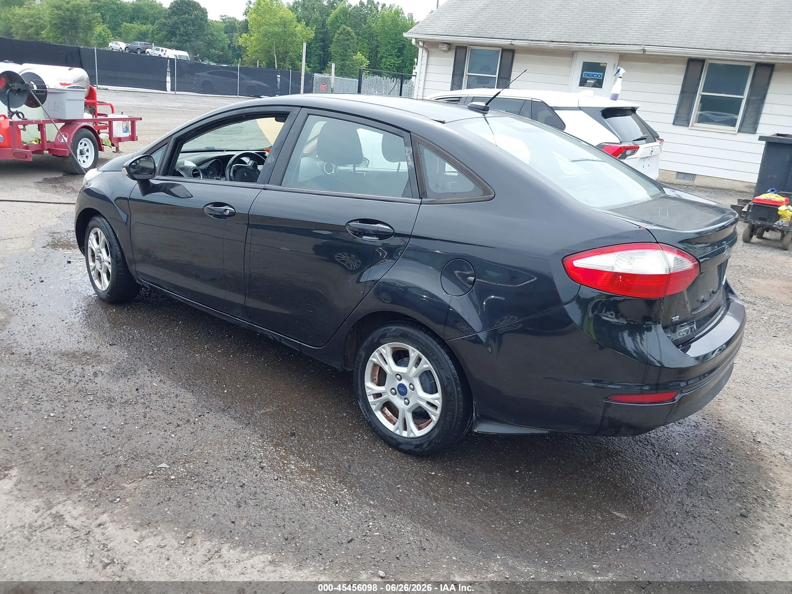 2015 Ford Fiesta Se Black vin: 3FADP4BJ1FM202917