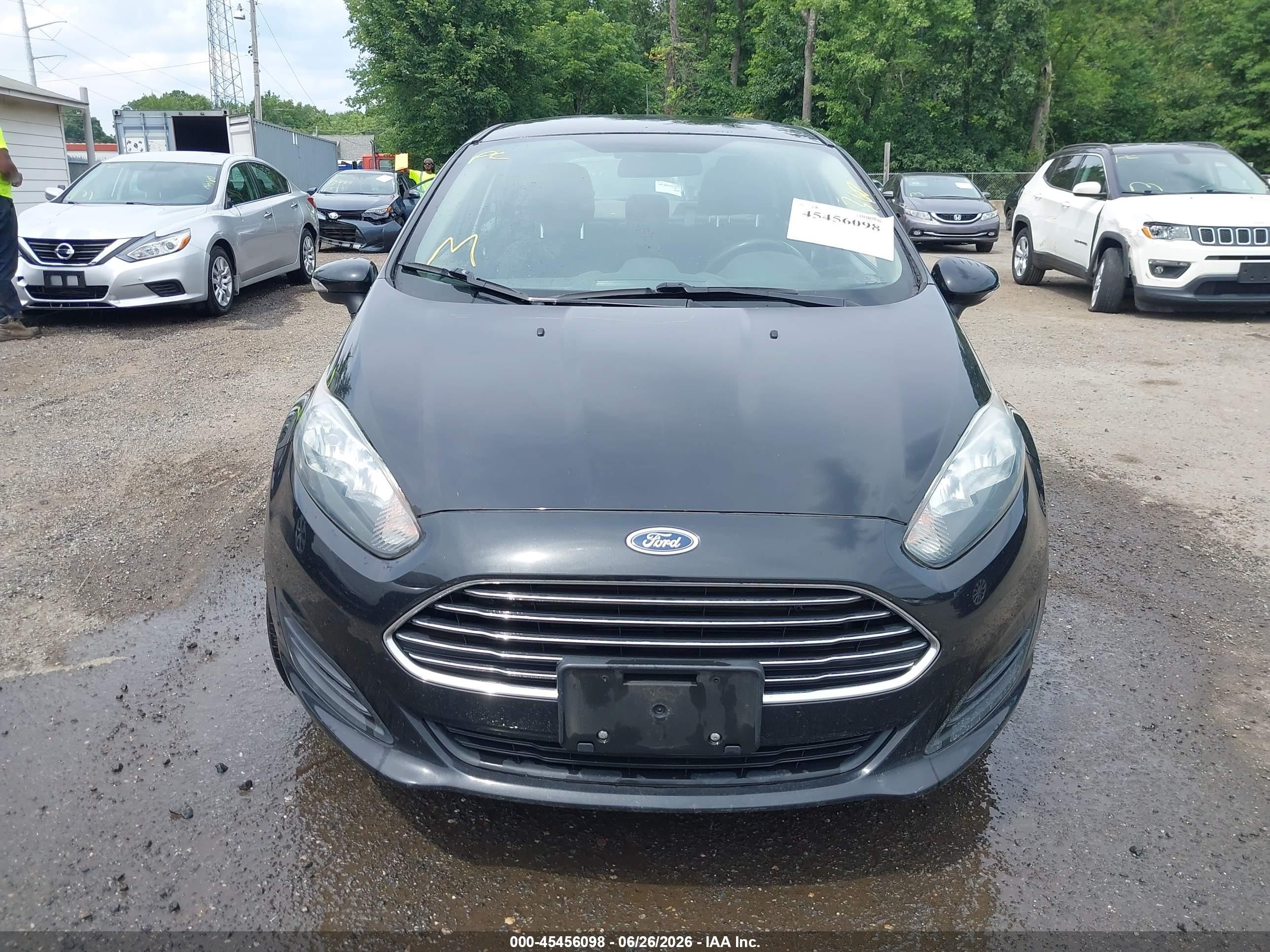 2015 Ford Fiesta Se Black vin: 3FADP4BJ1FM202917