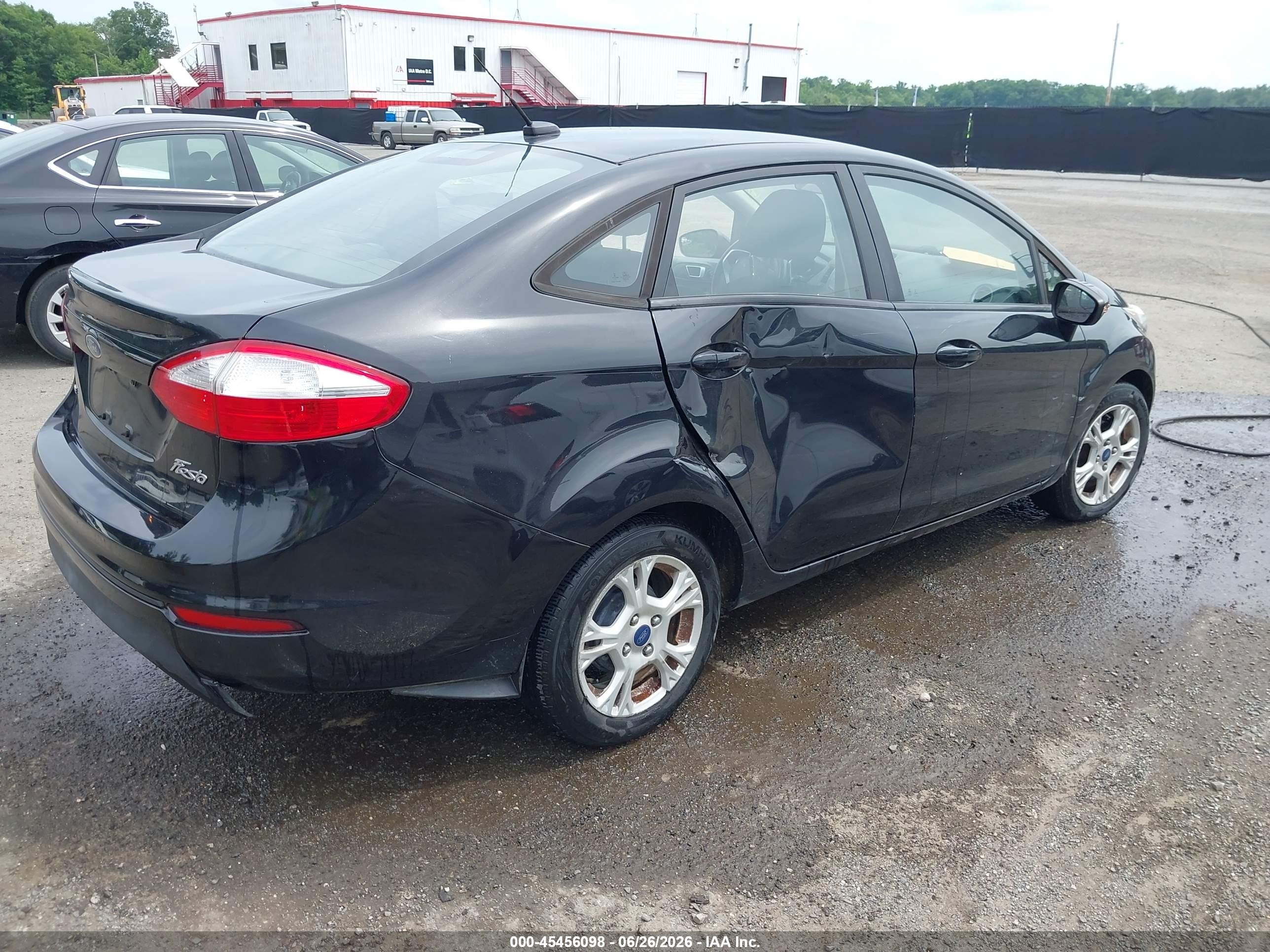 2015 Ford Fiesta Se Black vin: 3FADP4BJ1FM202917