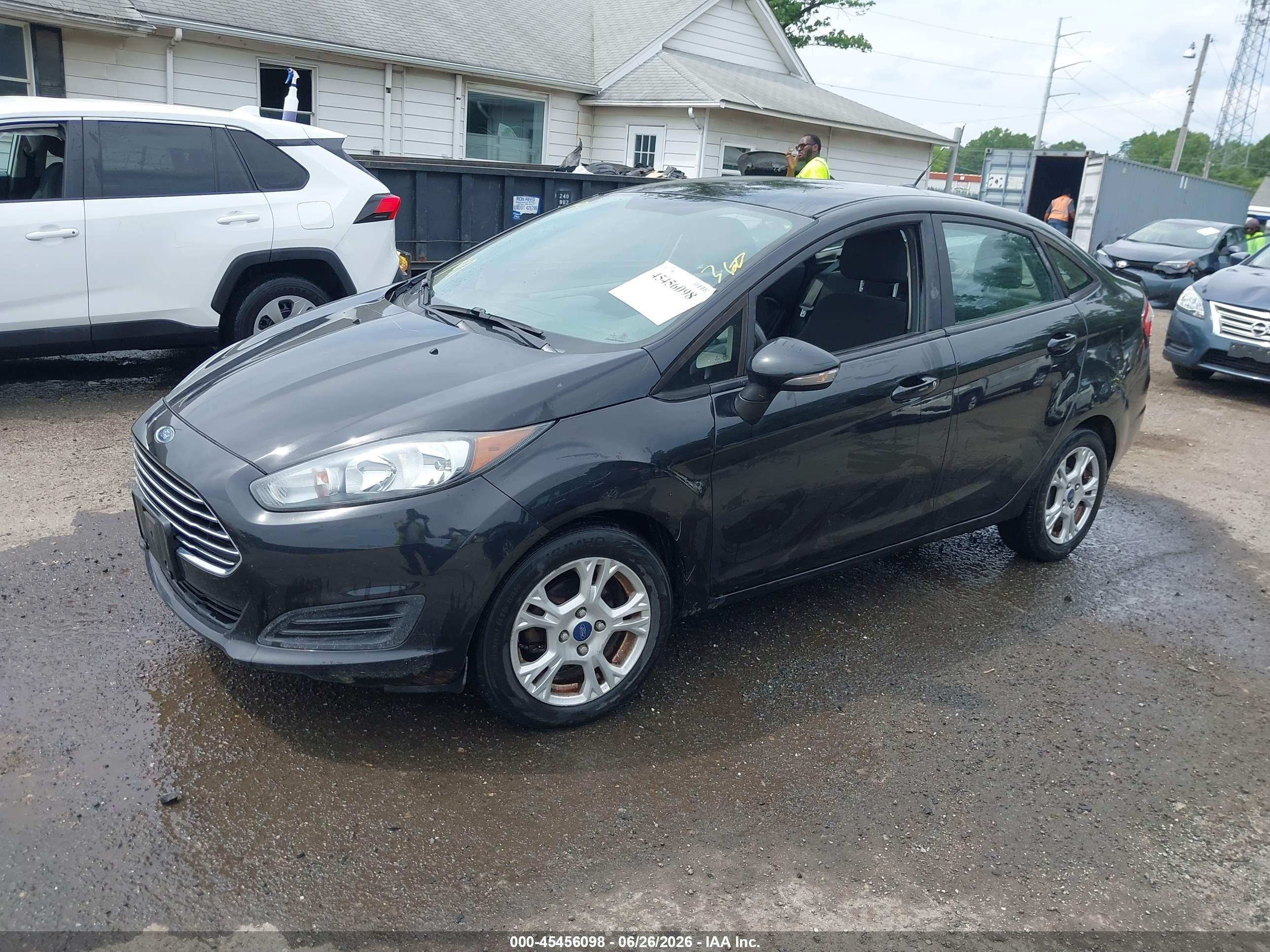 2015 Ford Fiesta Se Black vin: 3FADP4BJ1FM202917