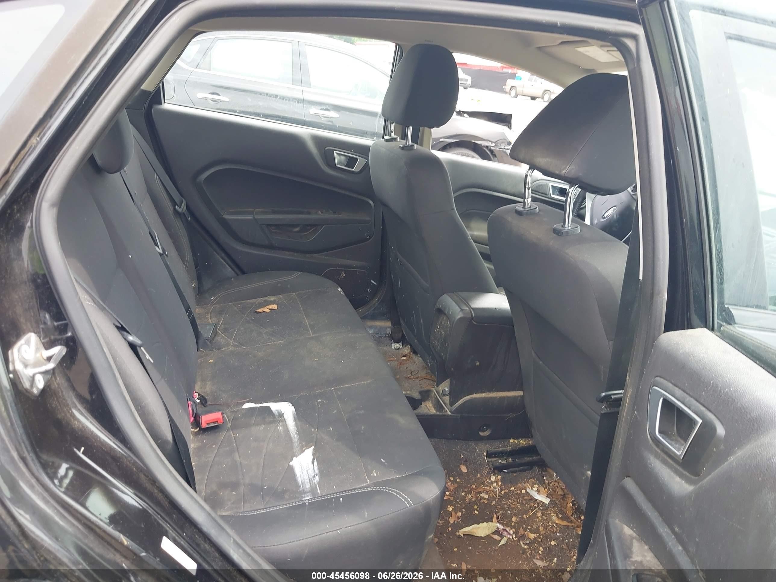 2015 Ford Fiesta Se Black vin: 3FADP4BJ1FM202917
