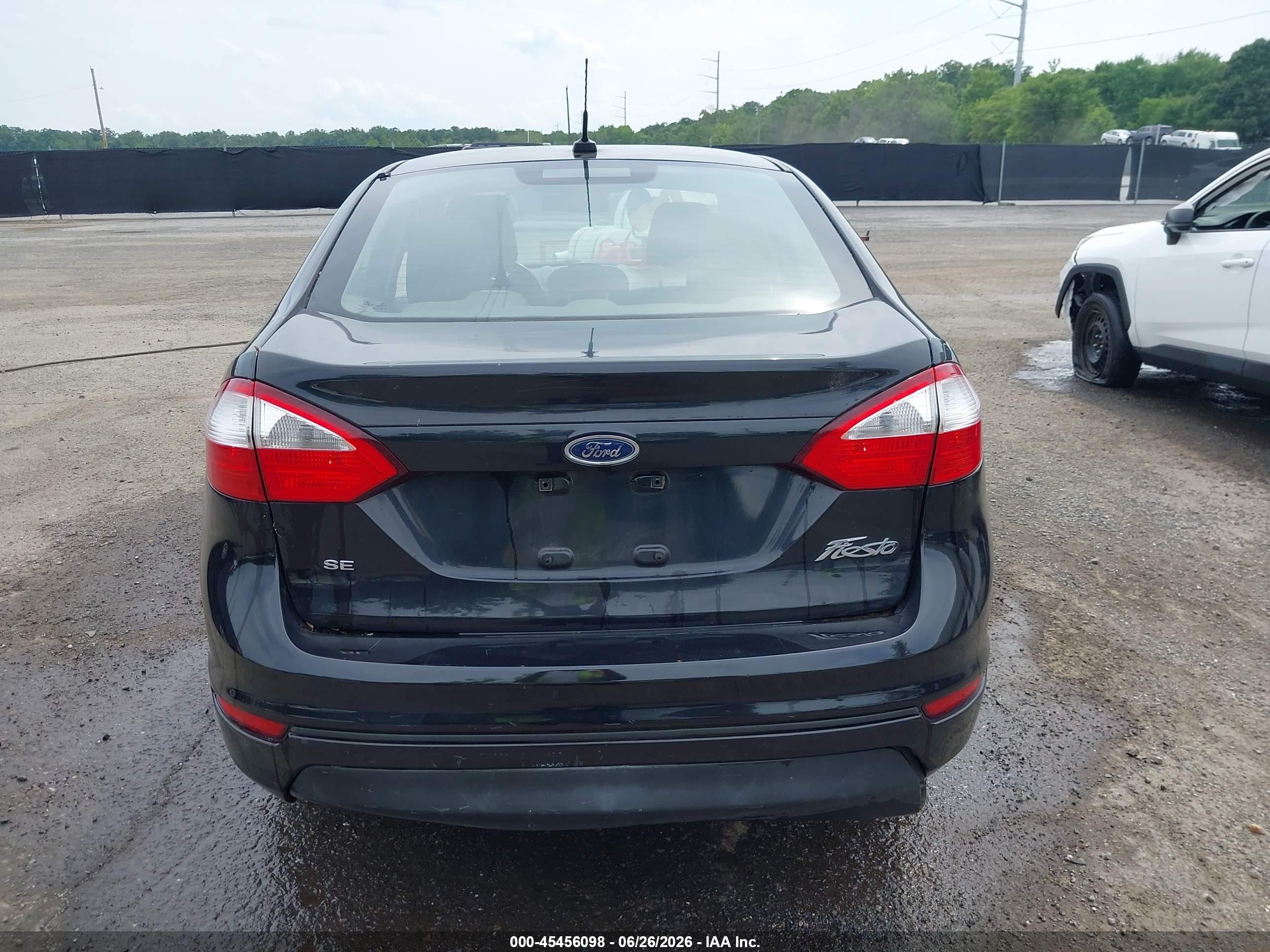 2015 Ford Fiesta Se Black vin: 3FADP4BJ1FM202917