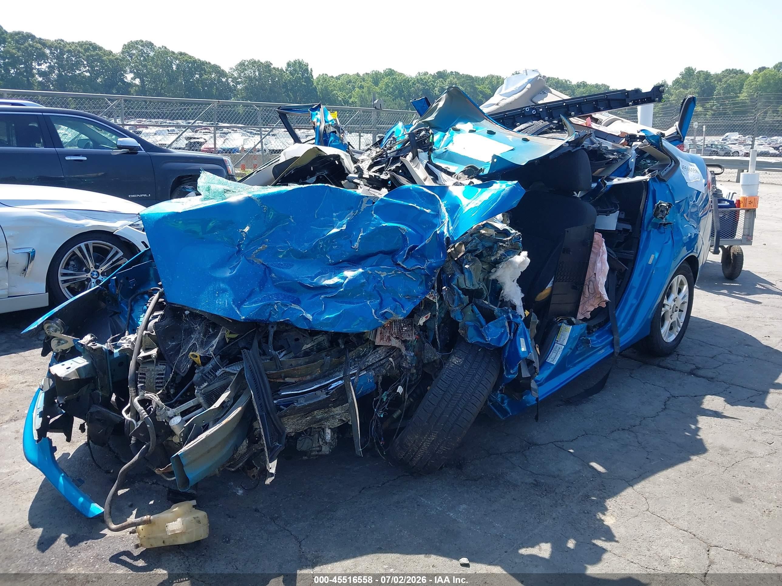 2015 Ford Fiesta Se Blue vin: 3FADP4BJ1FM223282