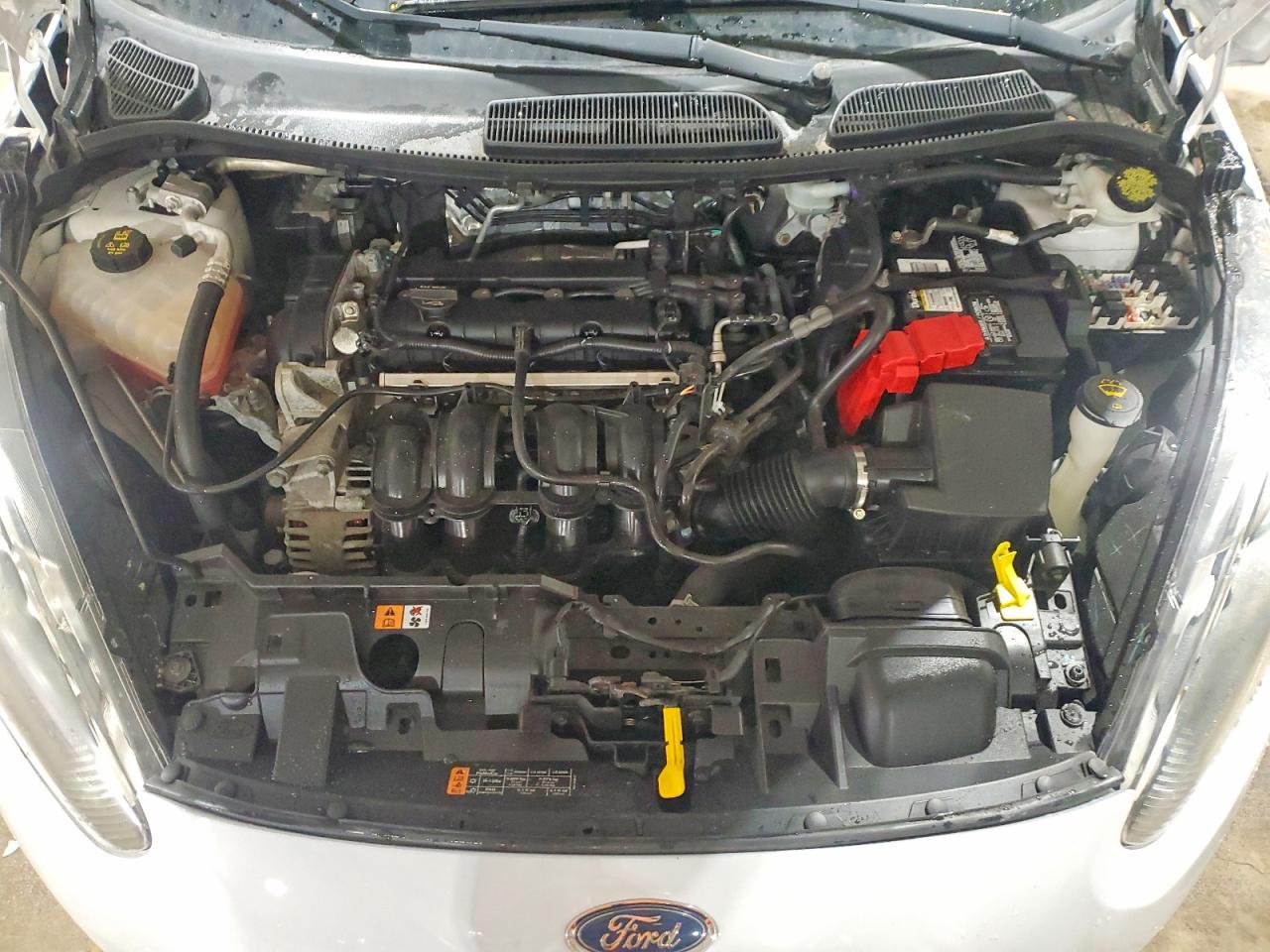 2017 Ford Fiesta Se White vin: 3FADP4BJ1HM125078