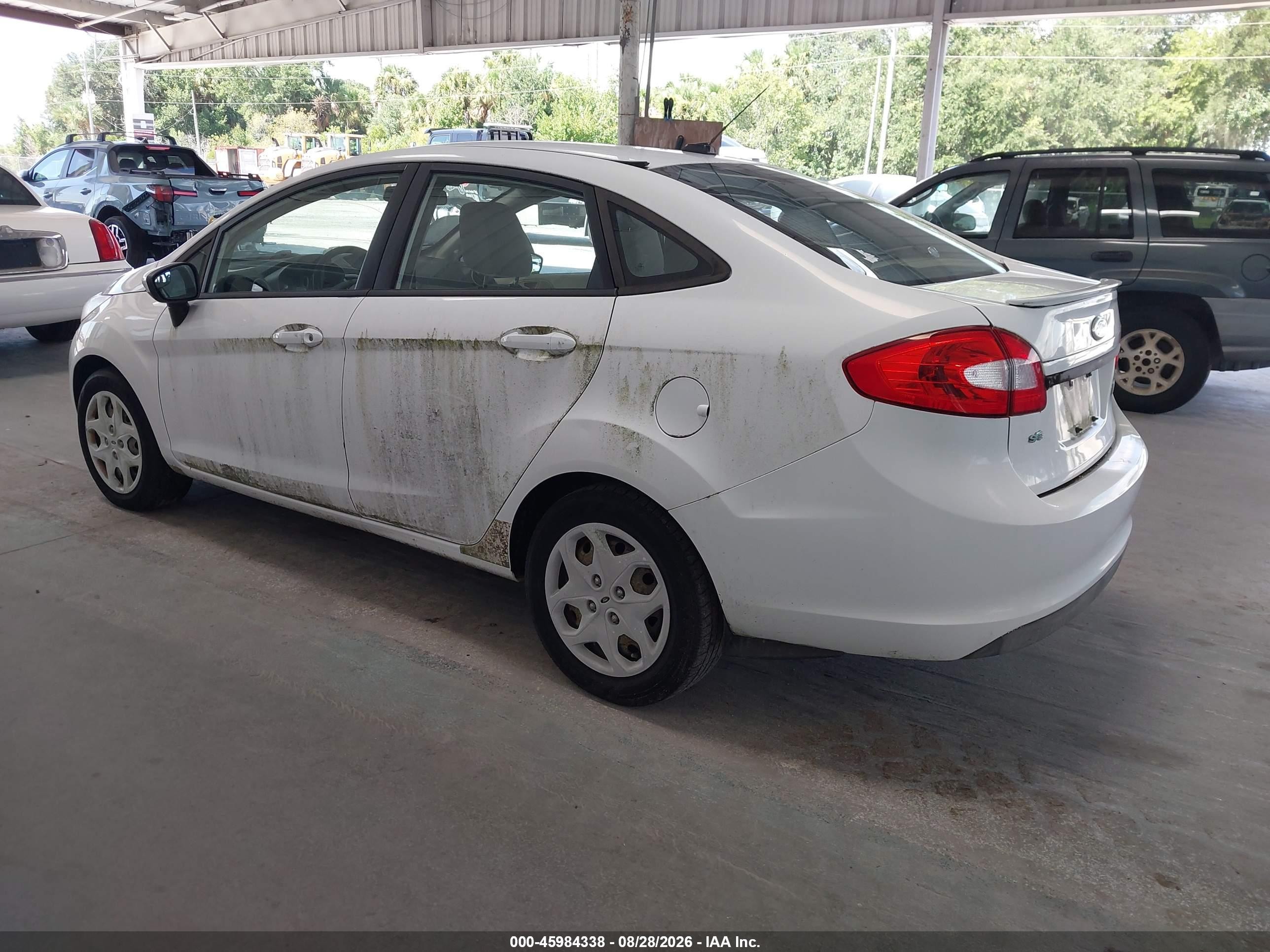 2011 Ford Fiesta Se White vin: 3FADP4BJ2BM147579