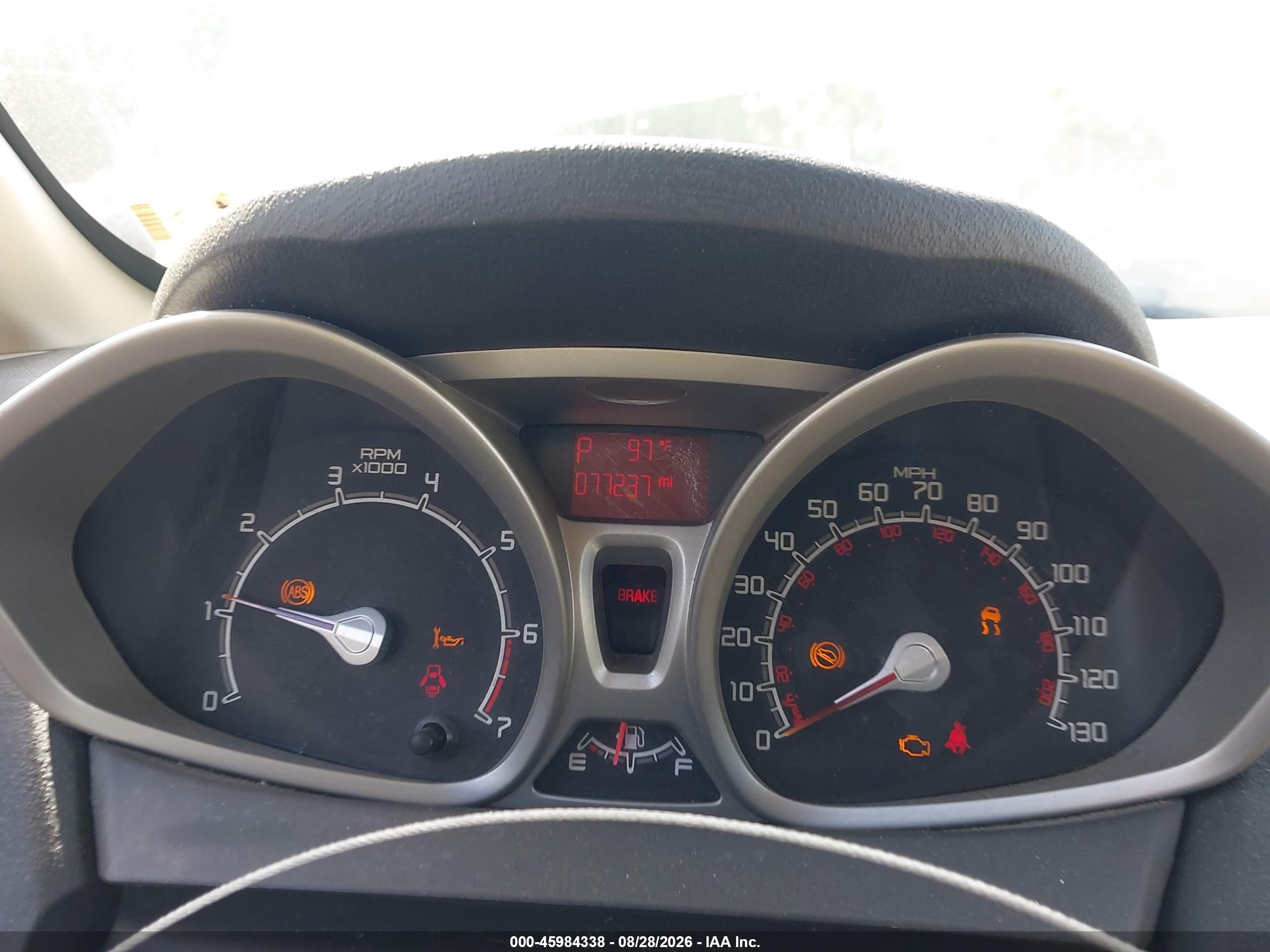 2011 Ford Fiesta Se White vin: 3FADP4BJ2BM147579