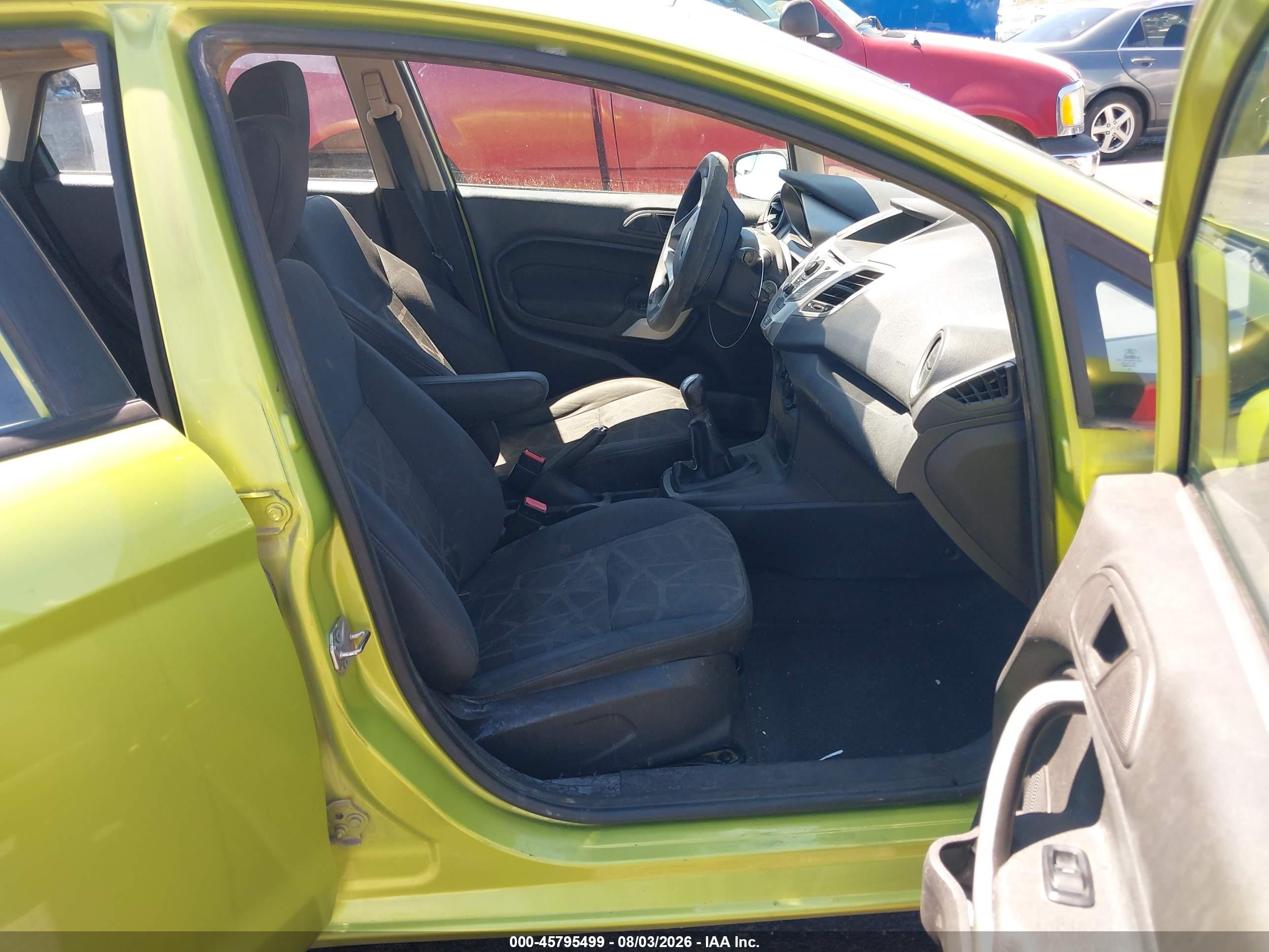 2012 Ford Fiesta Se Green vin: 3FADP4BJ2CM164917