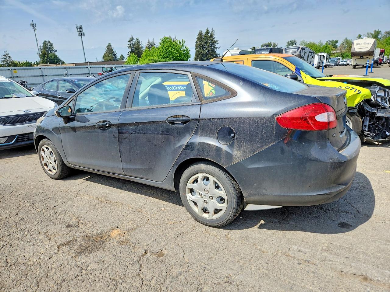 2013 Ford Fiesta Se Black vin: 3FADP4BJ2DM129506
