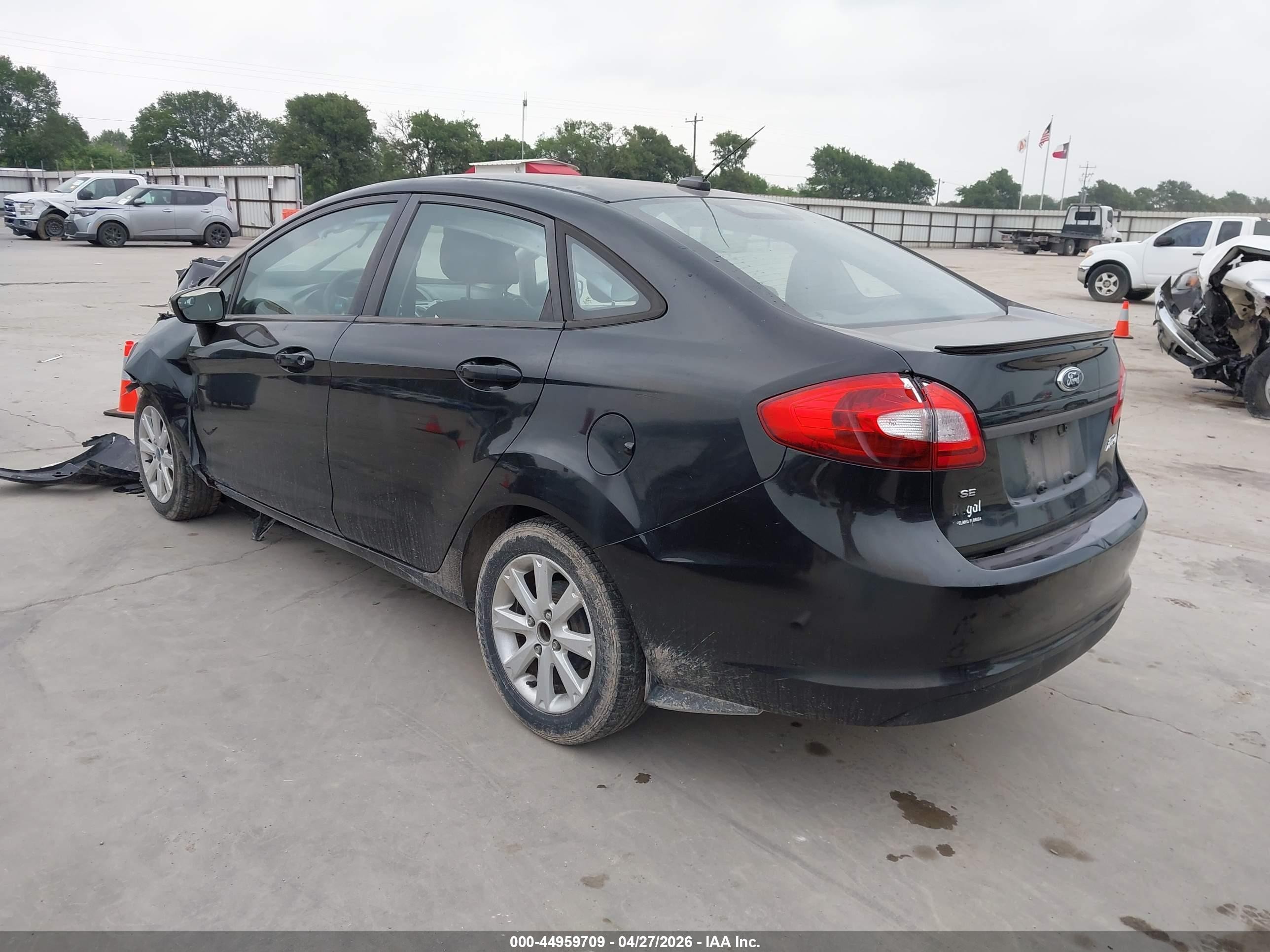 2013 Ford Fiesta Se Black vin: 3FADP4BJ2DM167902
