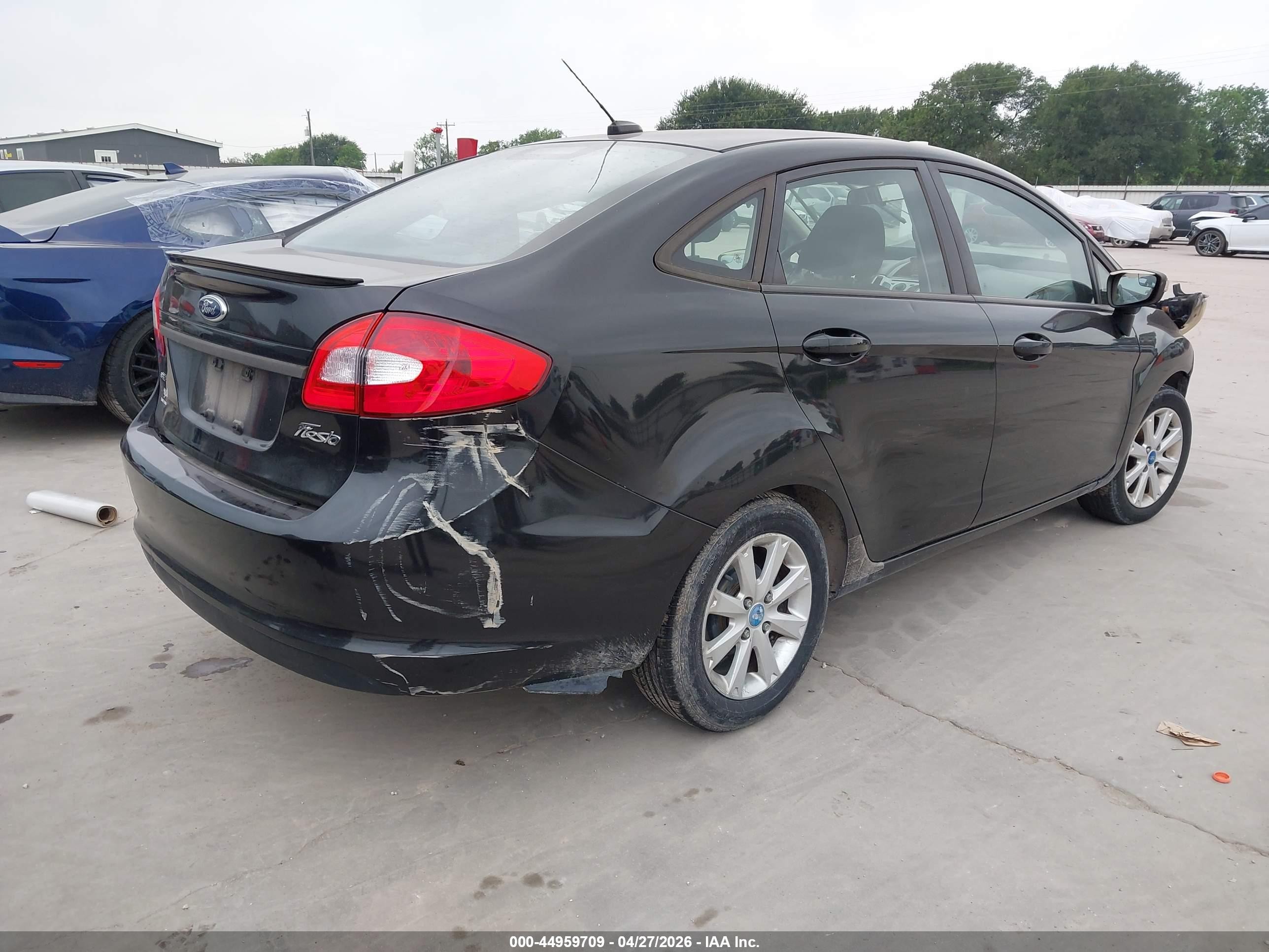 2013 Ford Fiesta Se Black vin: 3FADP4BJ2DM167902