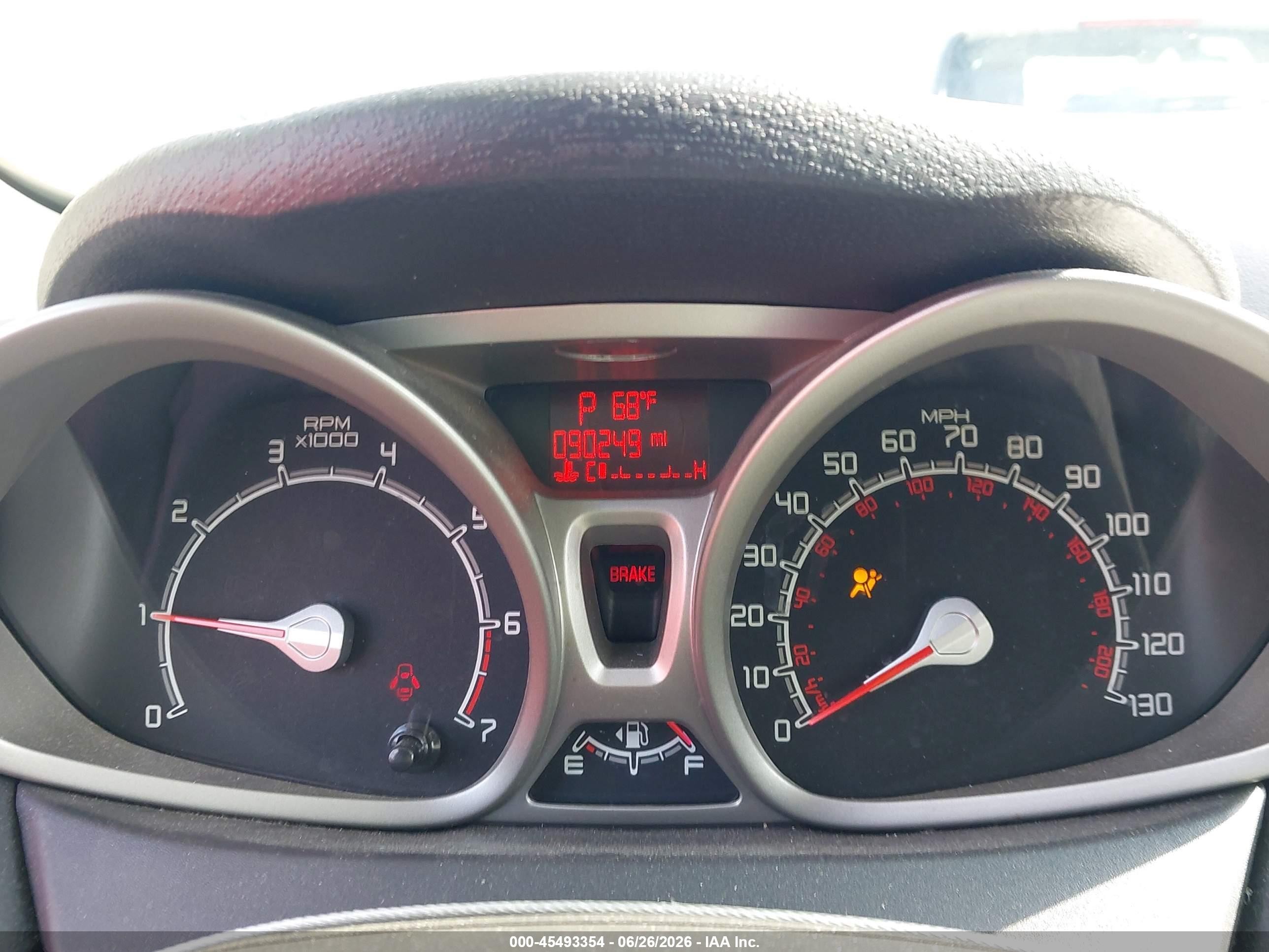 2013 Ford Fiesta Se Silver vin: 3FADP4BJ2DM186109