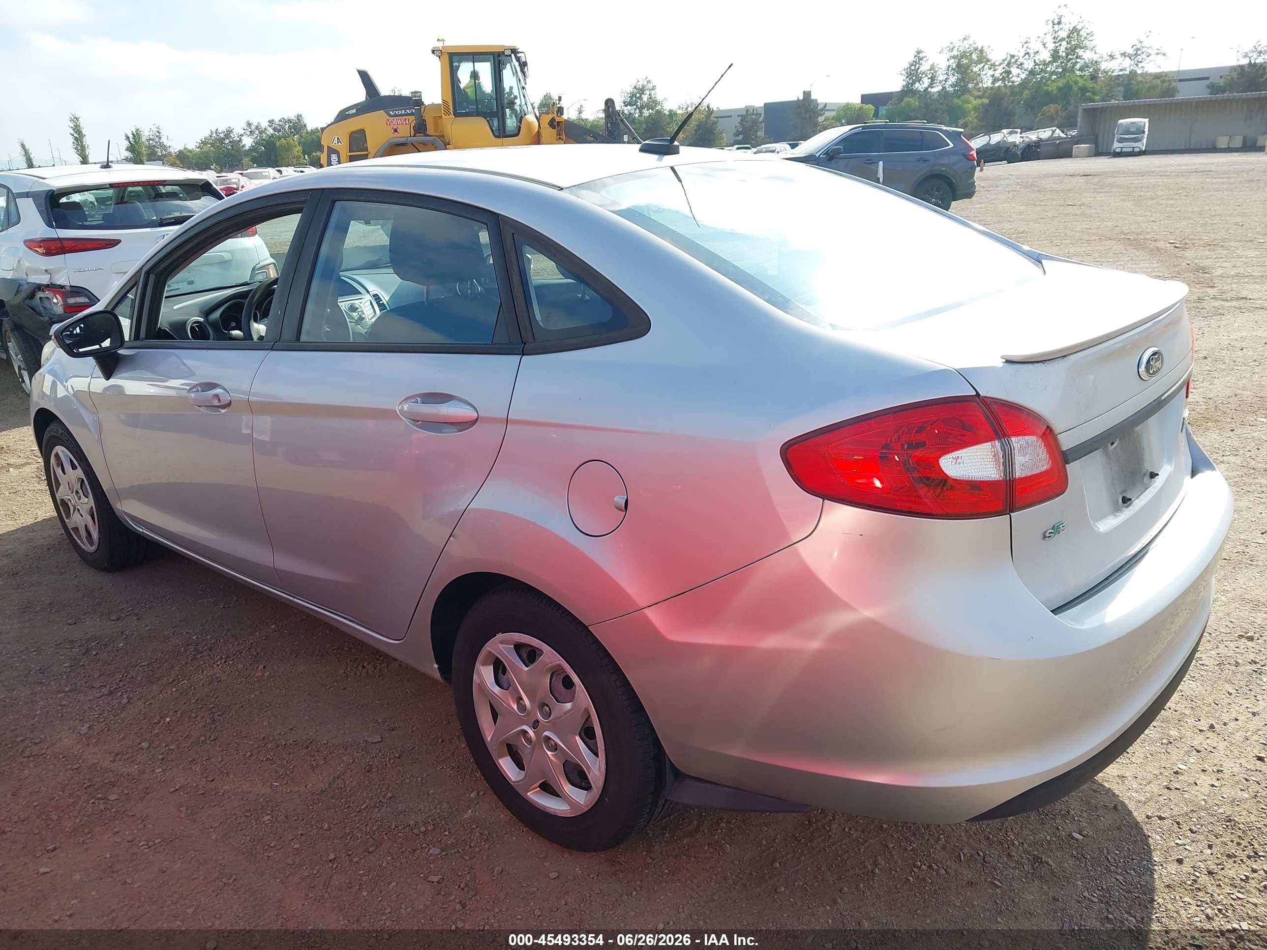 2013 Ford Fiesta Se Silver vin: 3FADP4BJ2DM186109